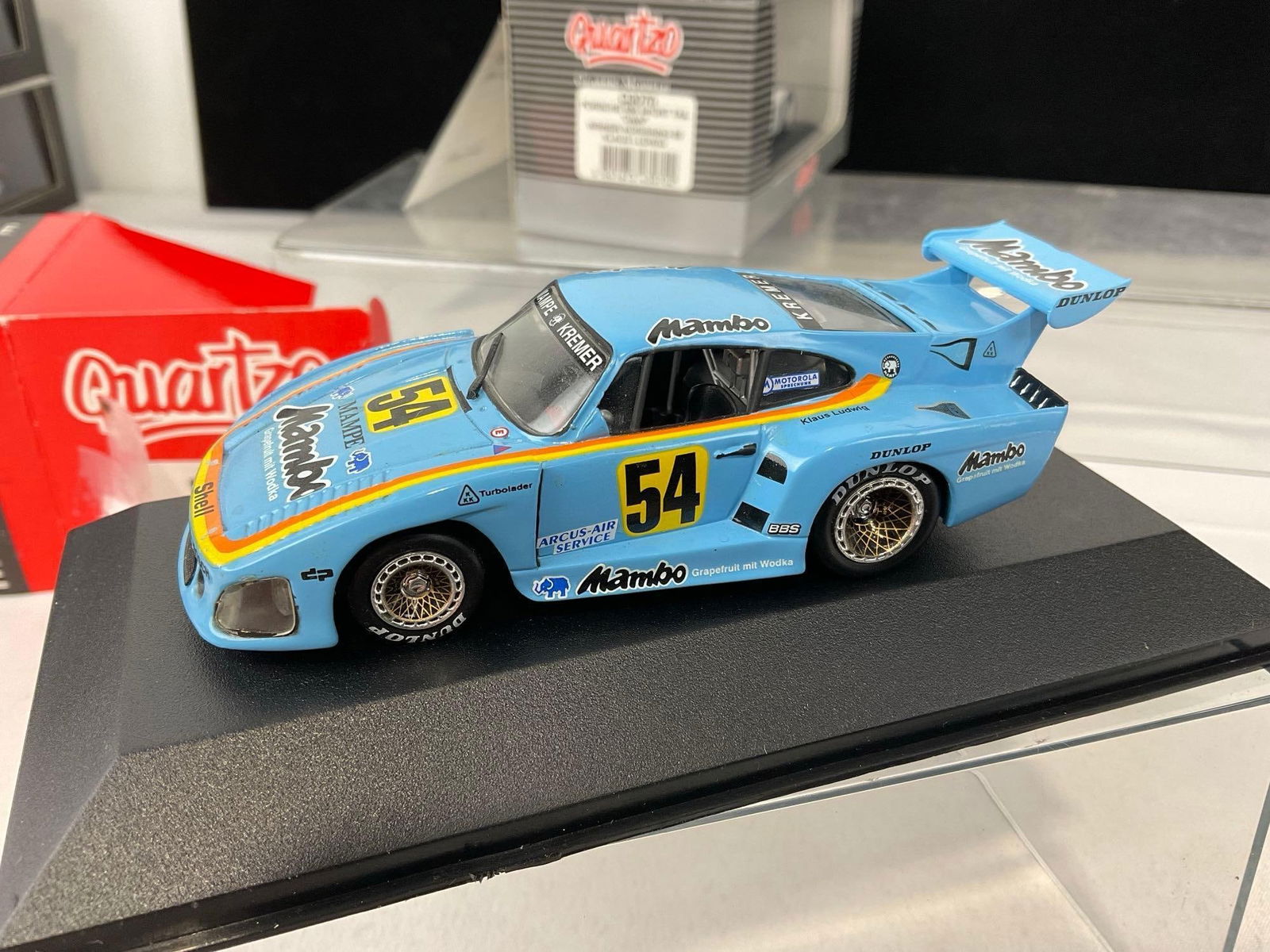 Pair of Quartzo 1/43 Scale Diecast Car Models, Porsche 956 ST D&W &, Kremer K3 Mambo DRM 1979 - 5