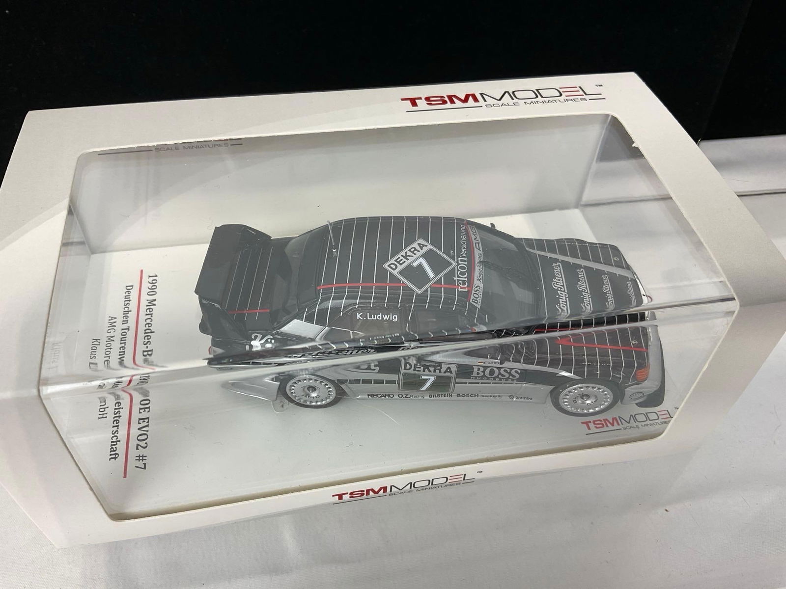 1990 Mercedes-Benz 190E EVO2 #7 1/43 Scale Diecast Car Model, Klaus Ludwig, in box - 2