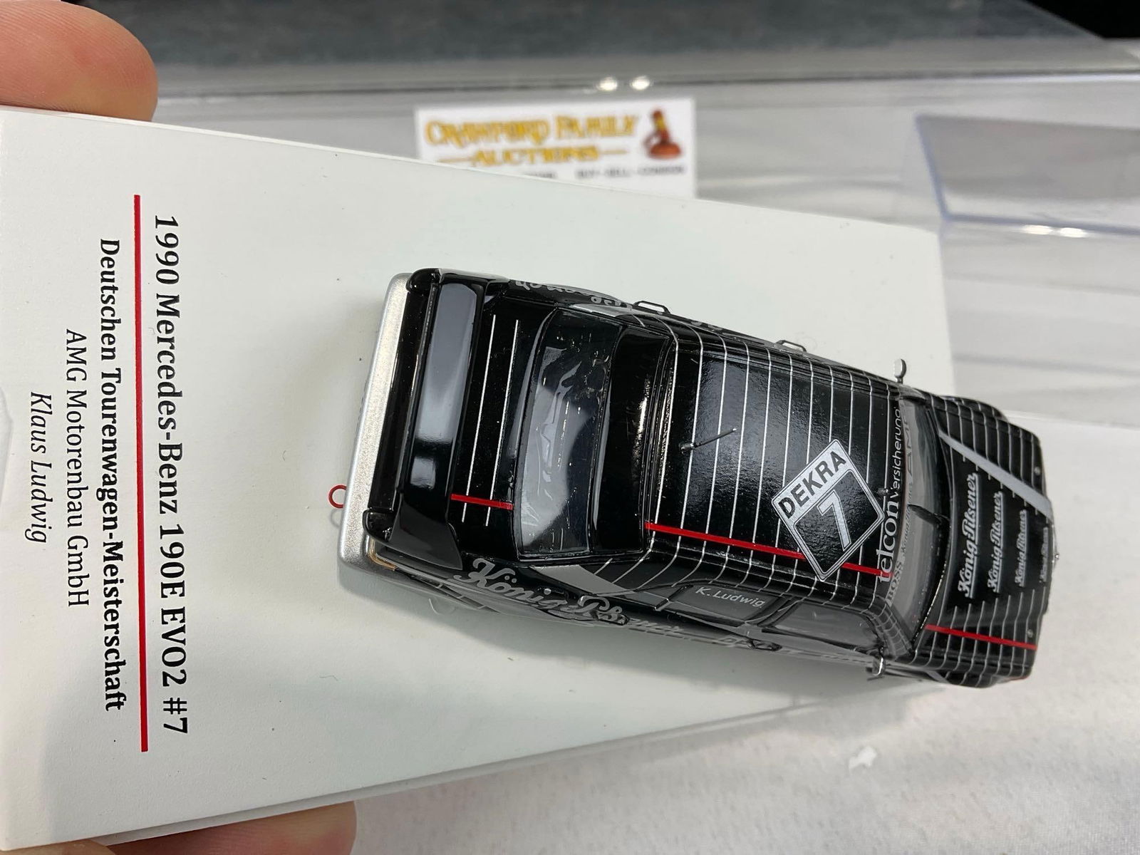 1990 Mercedes-Benz 190E EVO2 #7 1/43 Scale Diecast Car Model, Klaus Ludwig, in box - 4