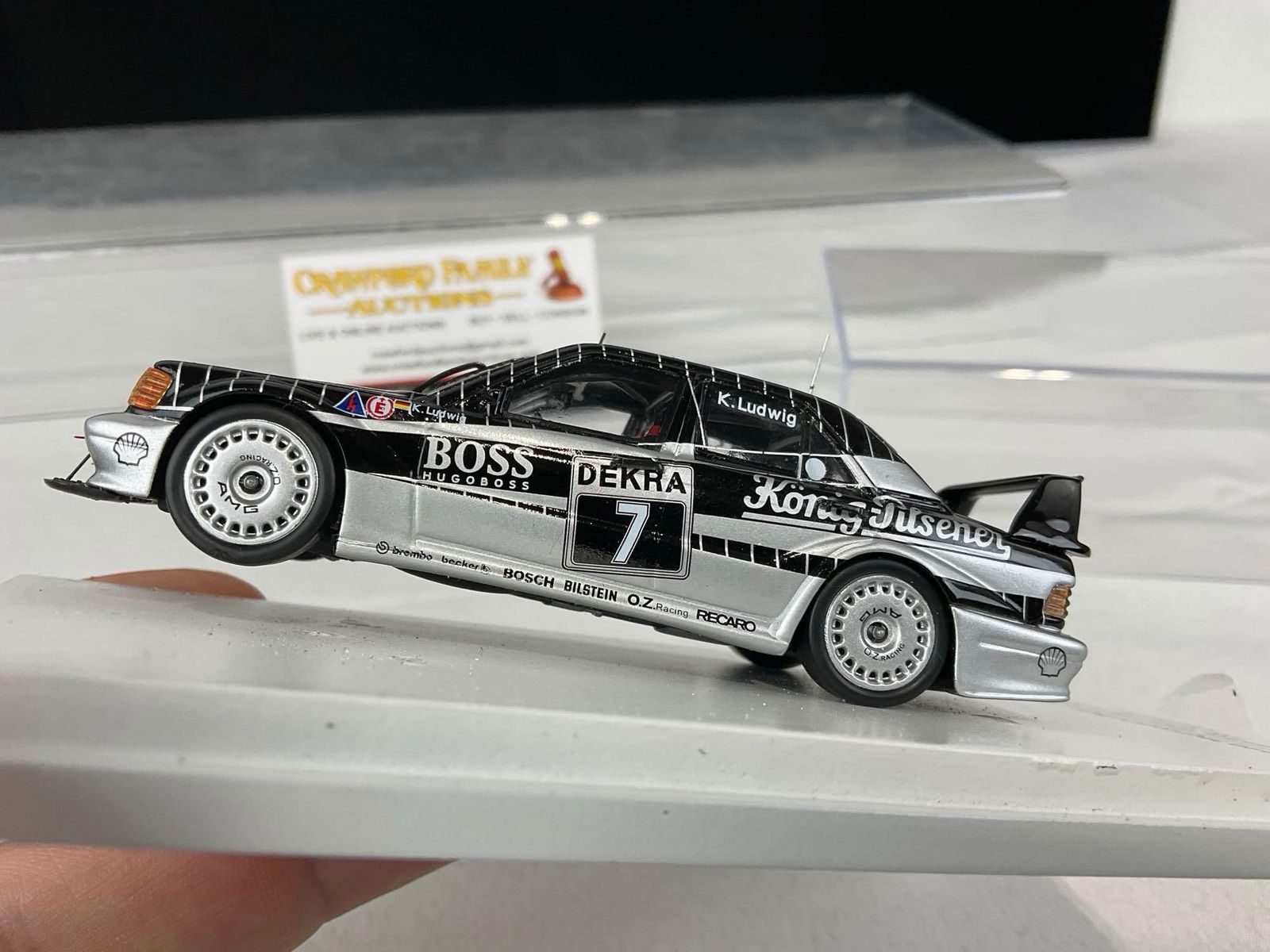 1990 Mercedes-Benz 190E EVO2 #7 1/43 Scale Diecast Car Model, Klaus Ludwig, in box - 5