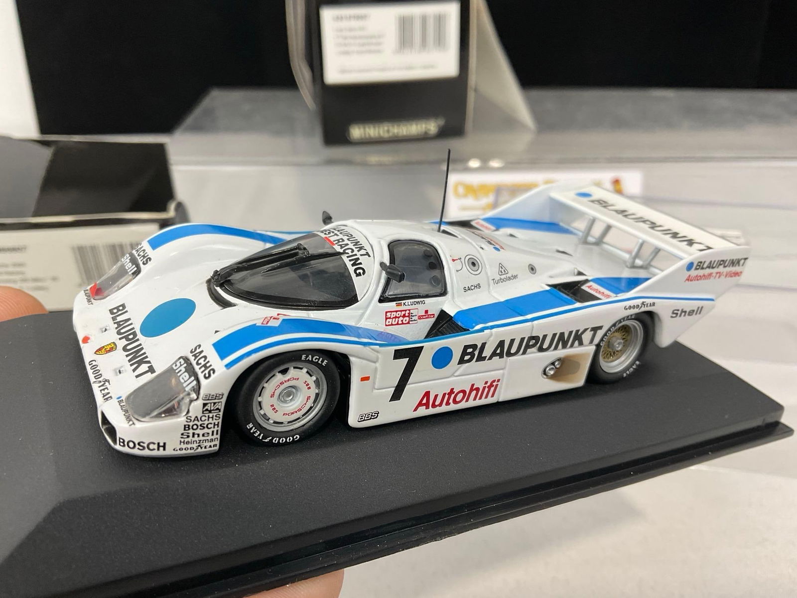 Pair of 1/43 Scale Diecast Car Models, 1986 Porsche 956K Joest & Ford Sierra RS Texaco - 3