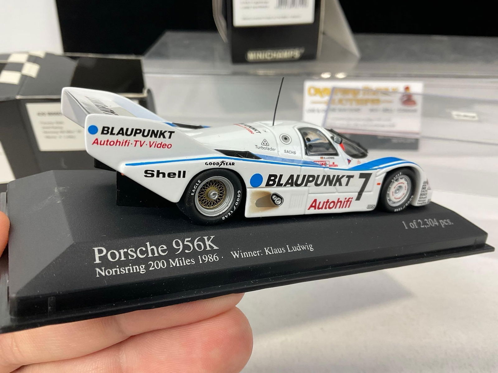 Pair of 1/43 Scale Diecast Car Models, 1986 Porsche 956K Joest & Ford Sierra RS Texaco - 5