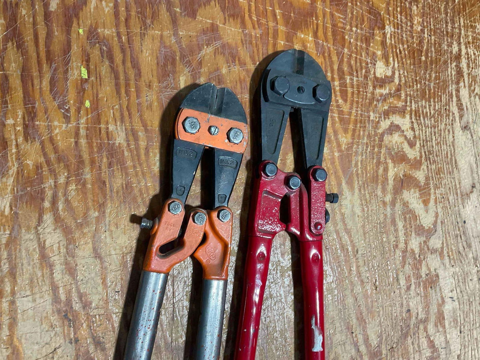 2x Pair of Bolt Cutters 1x Vintage HKP No.2 And 1x Modern Pittsburgh Brand 36" - 3