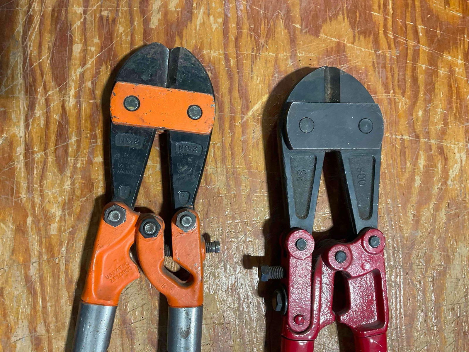 2x Pair of Bolt Cutters 1x Vintage HKP No.2 And 1x Modern Pittsburgh Brand 36" - 4
