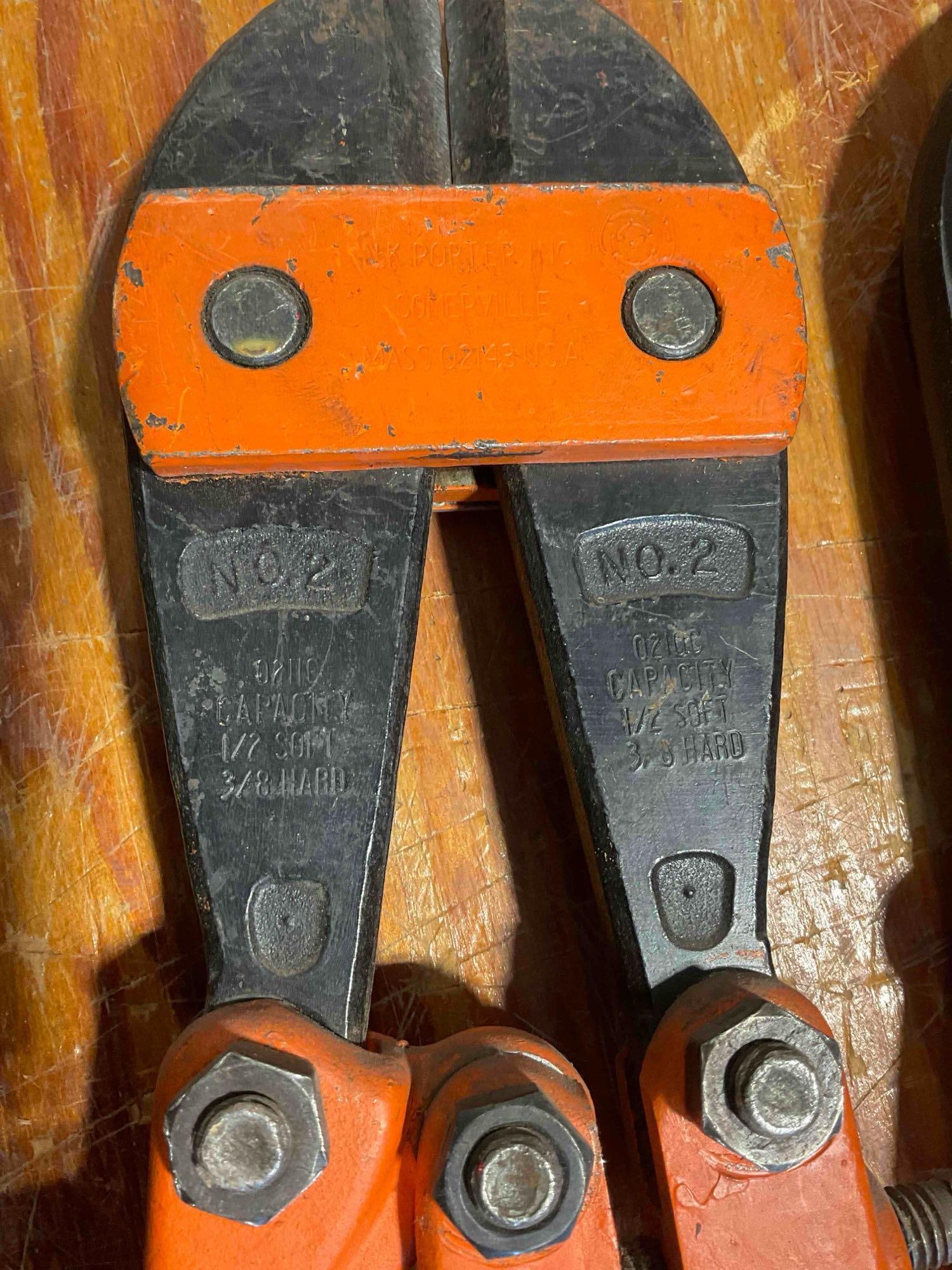 2x Pair of Bolt Cutters 1x Vintage HKP No.2 And 1x Modern Pittsburgh Brand 36" - 9