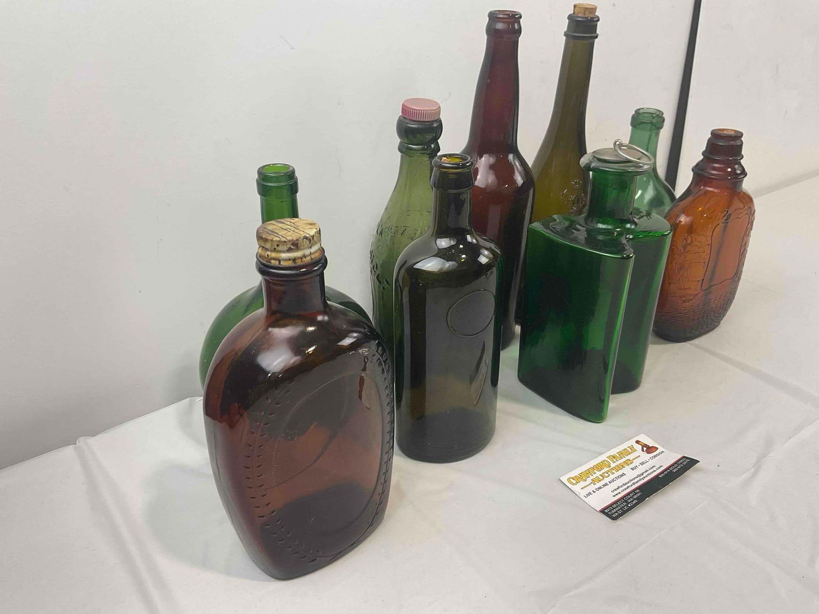 9 pcs Vintage Glass Bottle Collection, incl. Fletcher & Holt, St. Peter's Brewery. Excellent Cond. - 2