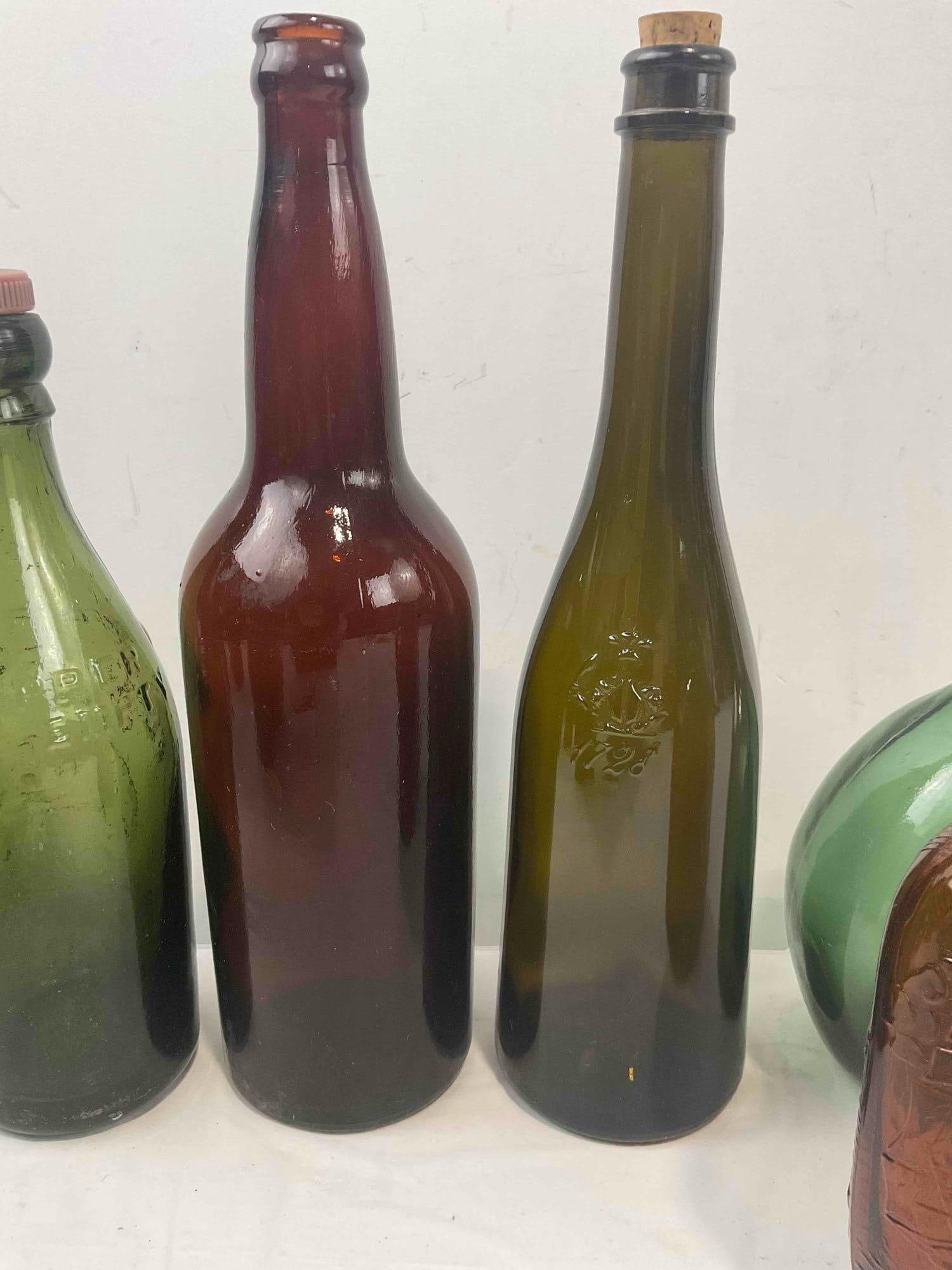 9 pcs Vintage Glass Bottle Collection, incl. Fletcher & Holt, St. Peter's Brewery. Excellent Cond. - 8