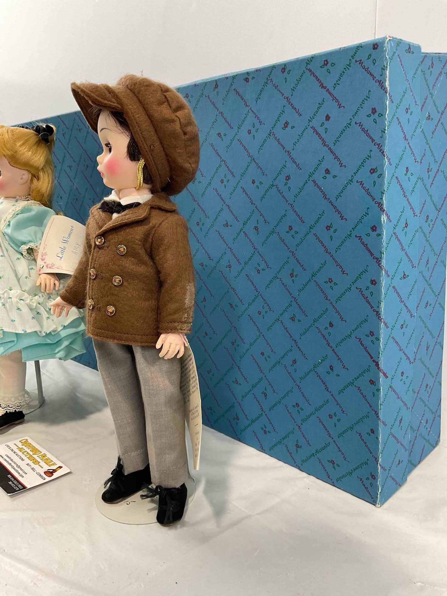 2 pcs Vintage Madame Alexander Porcelain Dolls w/ Original Boxes! Laurie 1326 & Amy 1320. - 3