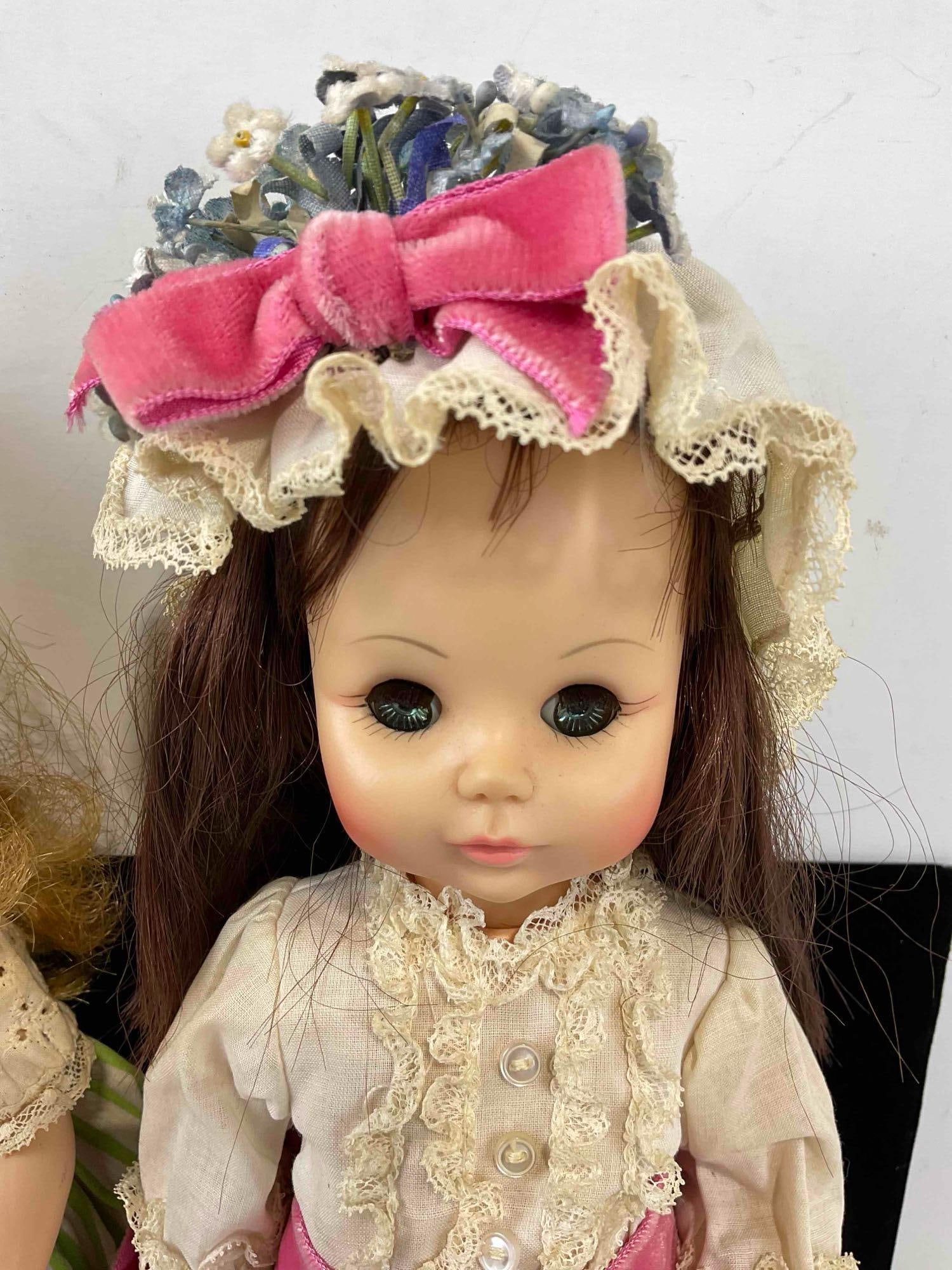 2 pcs Vintage Madame Alexander Plastic Dolls "Liesl" & "Degas Girl" w/ Tag. Very Good Condition. - 5