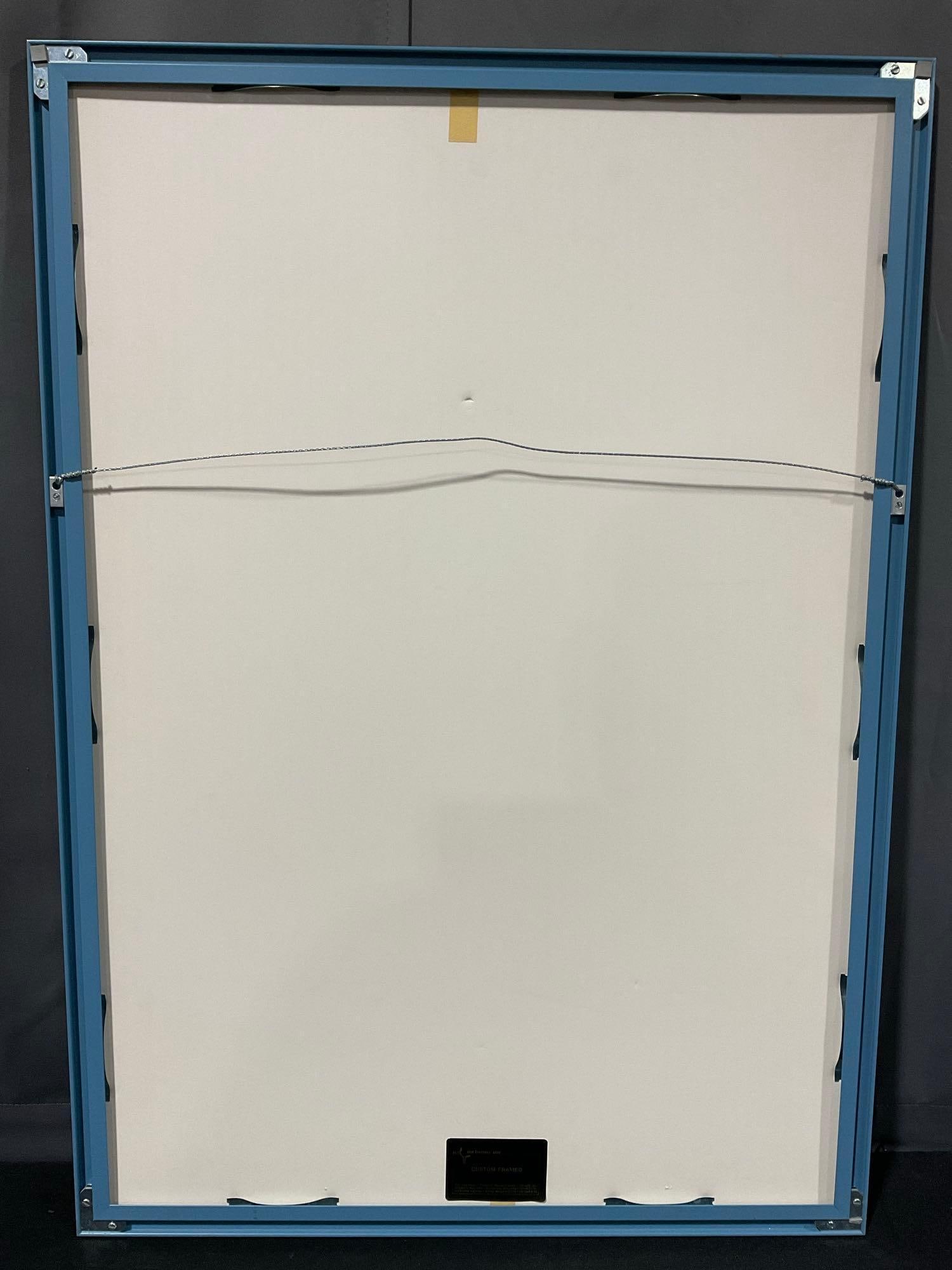 Framed Poster, Fiesta 1984 Laguna Gloria Art Museum, approx 33h x 25w x 3d inches, Austin Texas - 6