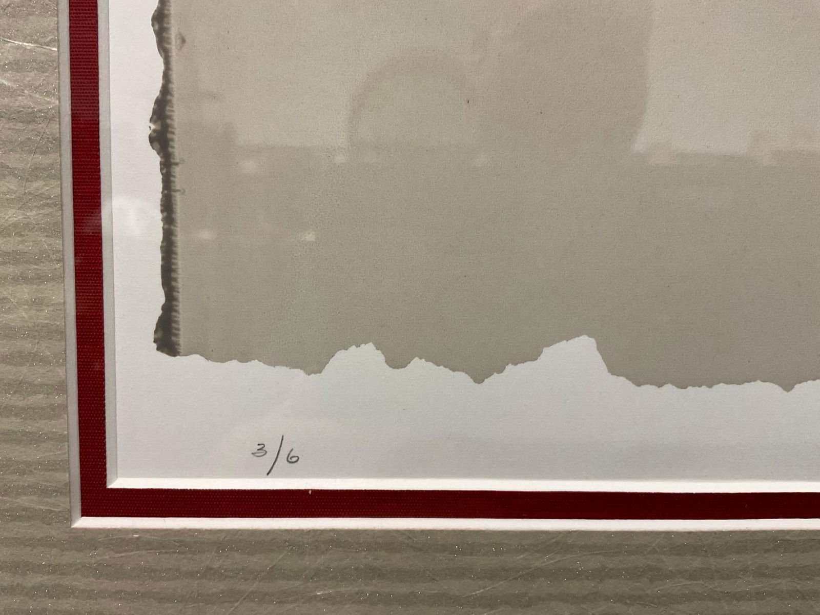 Framed Signed & #d 3/6 Litho, titled, Abstract piece, Signed by artist, 18h x 24w x 3d inches - 3