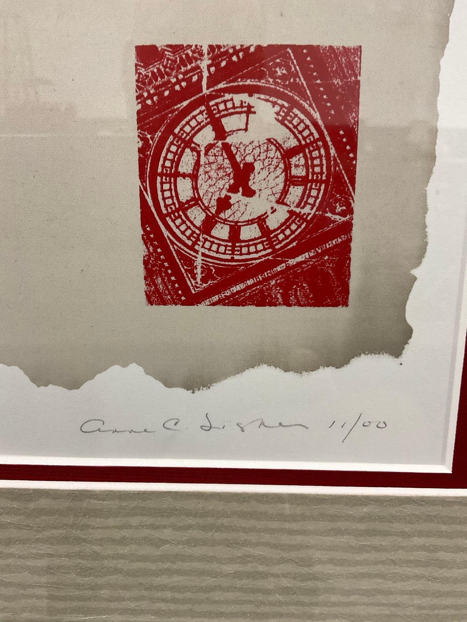 Framed Signed & #d 3/6 Litho, titled, Abstract piece, Signed by artist, 18h x 24w x 3d inches - 5