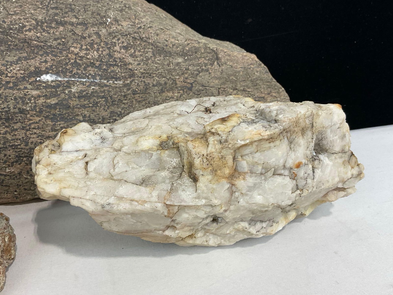 Set of 3 Rocks/Minerals, Quartz/Gypsum, Granite & Slate - 2