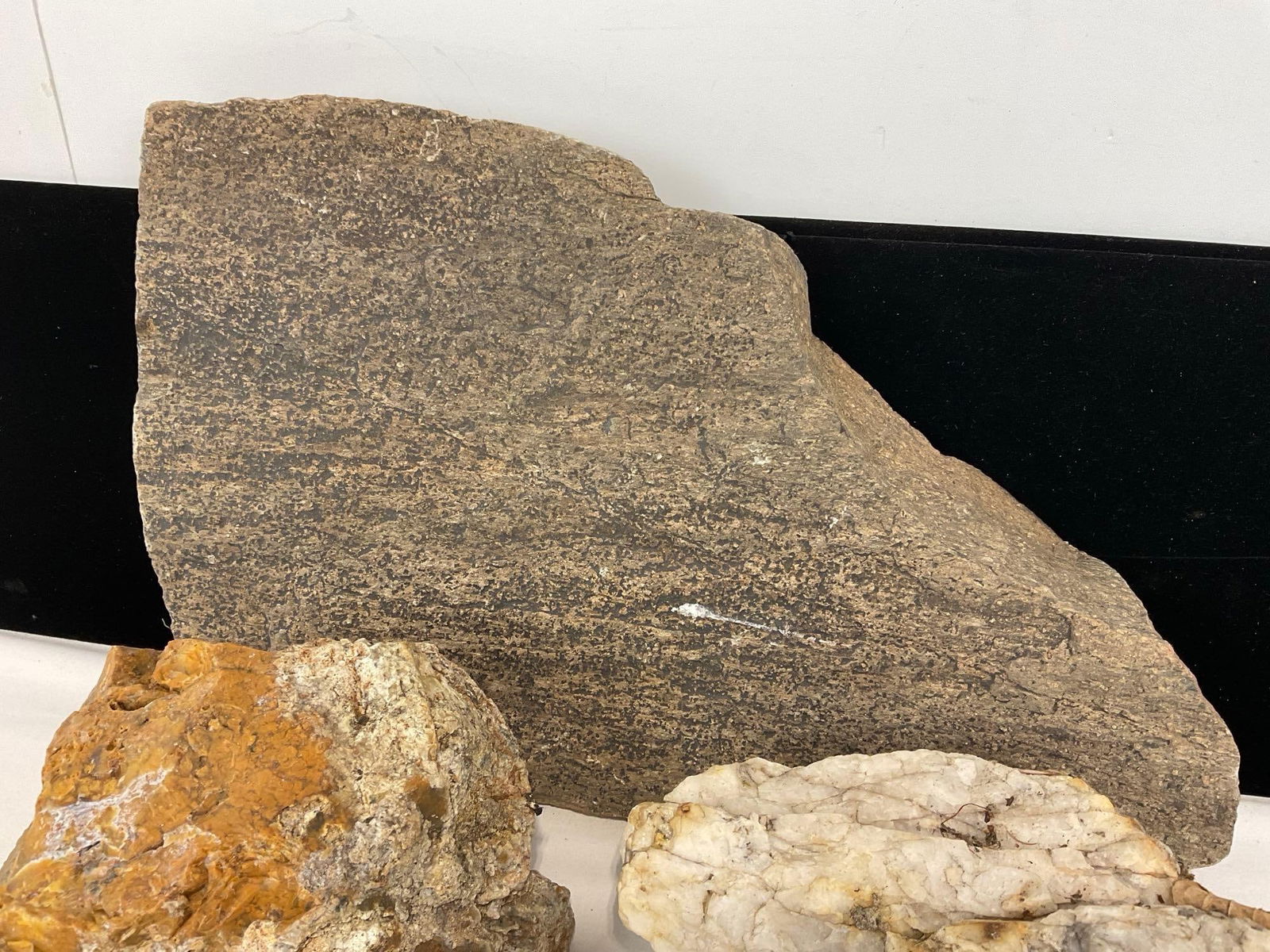 Set of 3 Rocks/Minerals, Quartz/Gypsum, Granite & Slate - 4