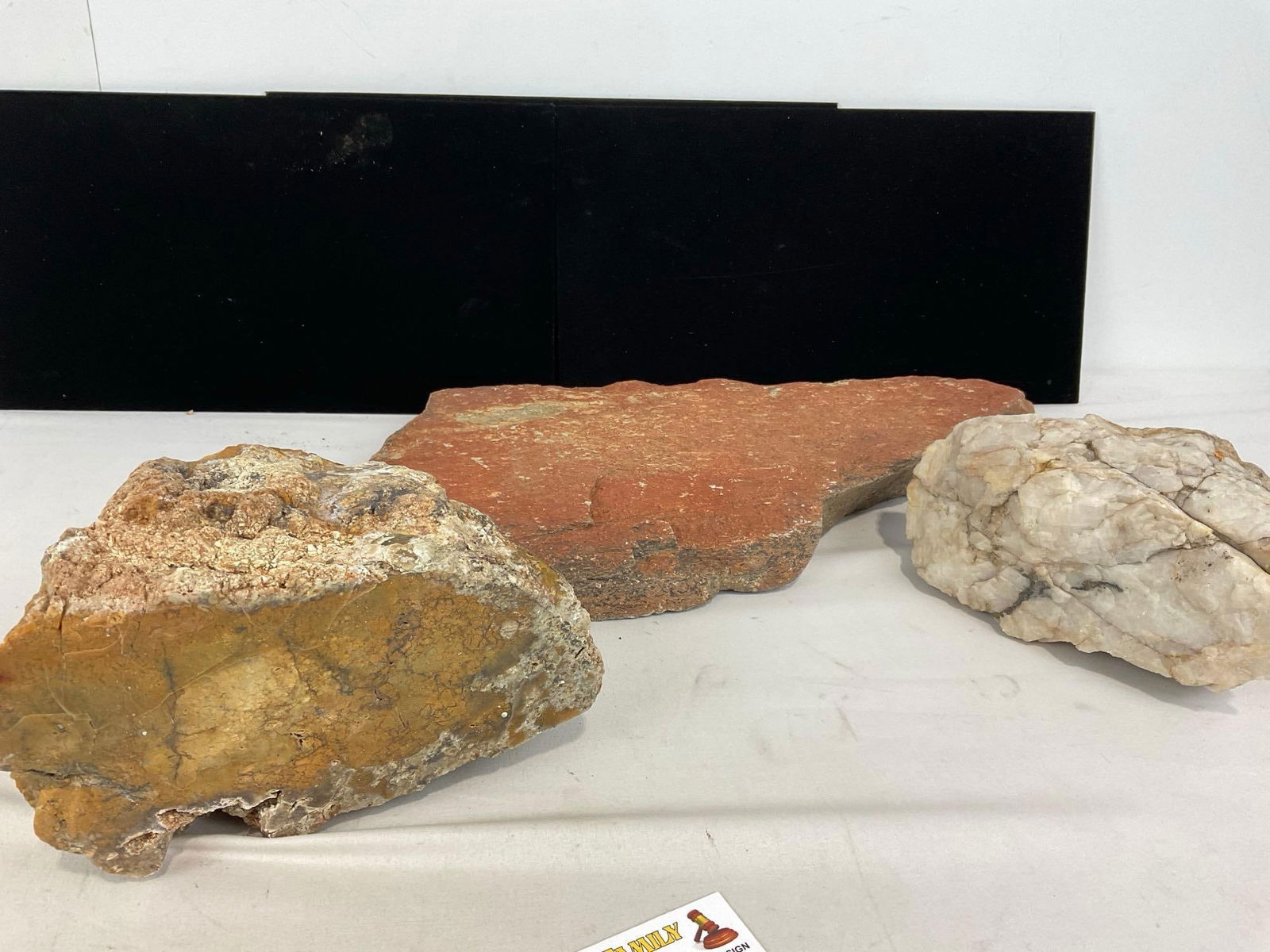 Set of 3 Rocks/Minerals, Quartz/Gypsum, Granite & Slate - 5