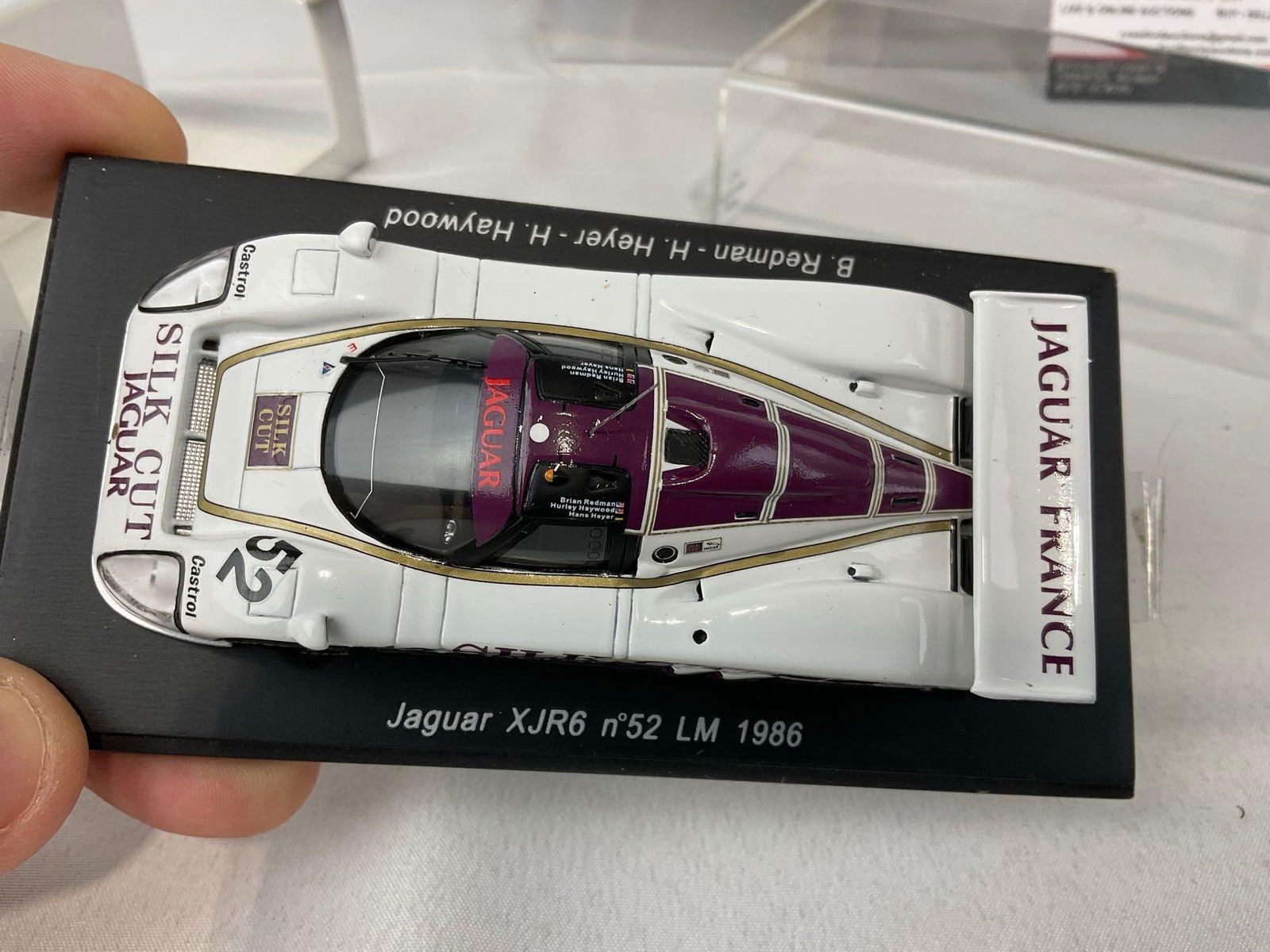 Pair of 1/43 Scale Diecast Car Models, 1985 & 6 Jaguar XJR5 & -6, Le Mans 24H Brian Redman - 5