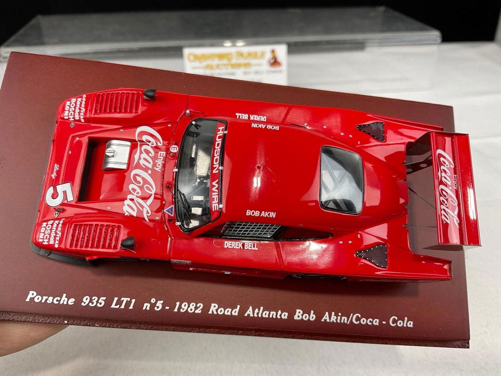 2 TrueScale Minis 1/43 Scale Diecast Car Models, 1 signed by Derek Bell, Porsche 935 & 1991 966 #60 - 6