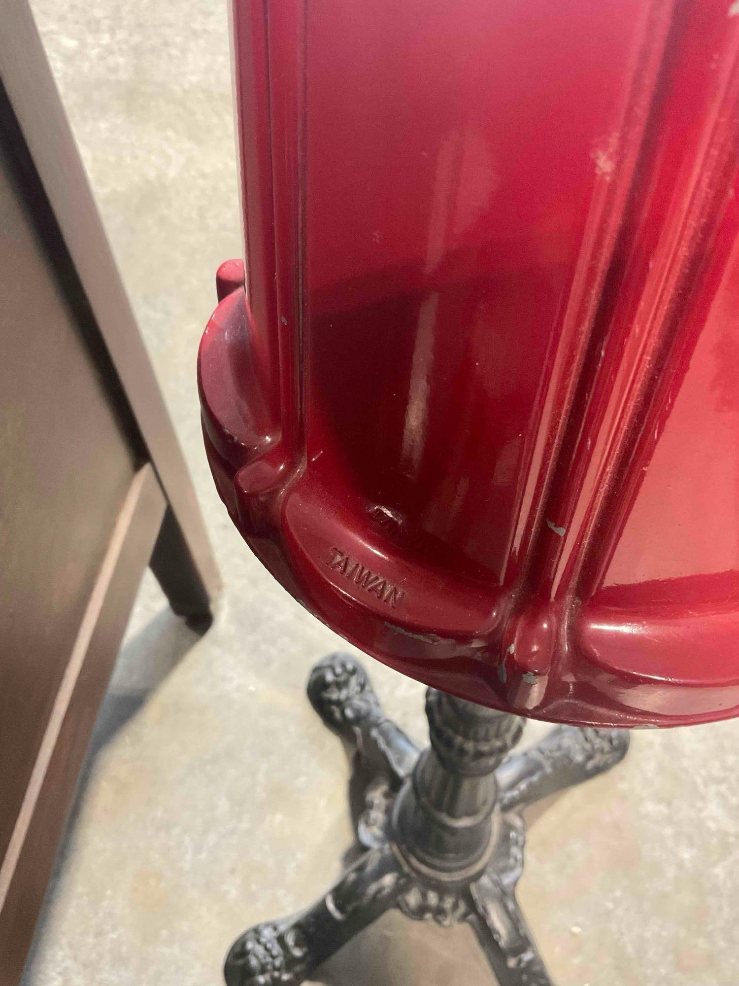 Vintage Metal & Glass Carousel Style Gum Ball Candy Dispenser Machine. As Is Condition. - 5