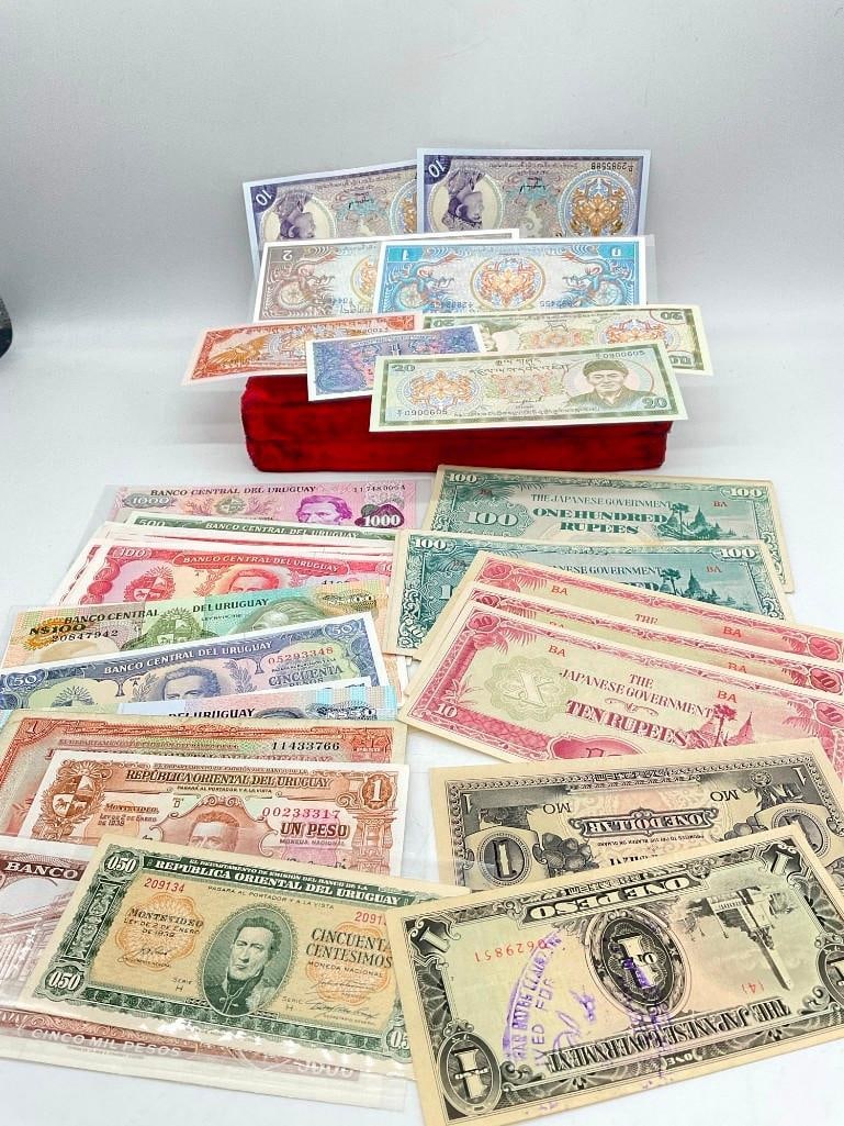 Antique / vintage foreign currency , Mexico, Germany , Vietnam, Canada, Netherlands, Russian: c-414 Canada 1986 3x $2 , 1x 1957 $1 
