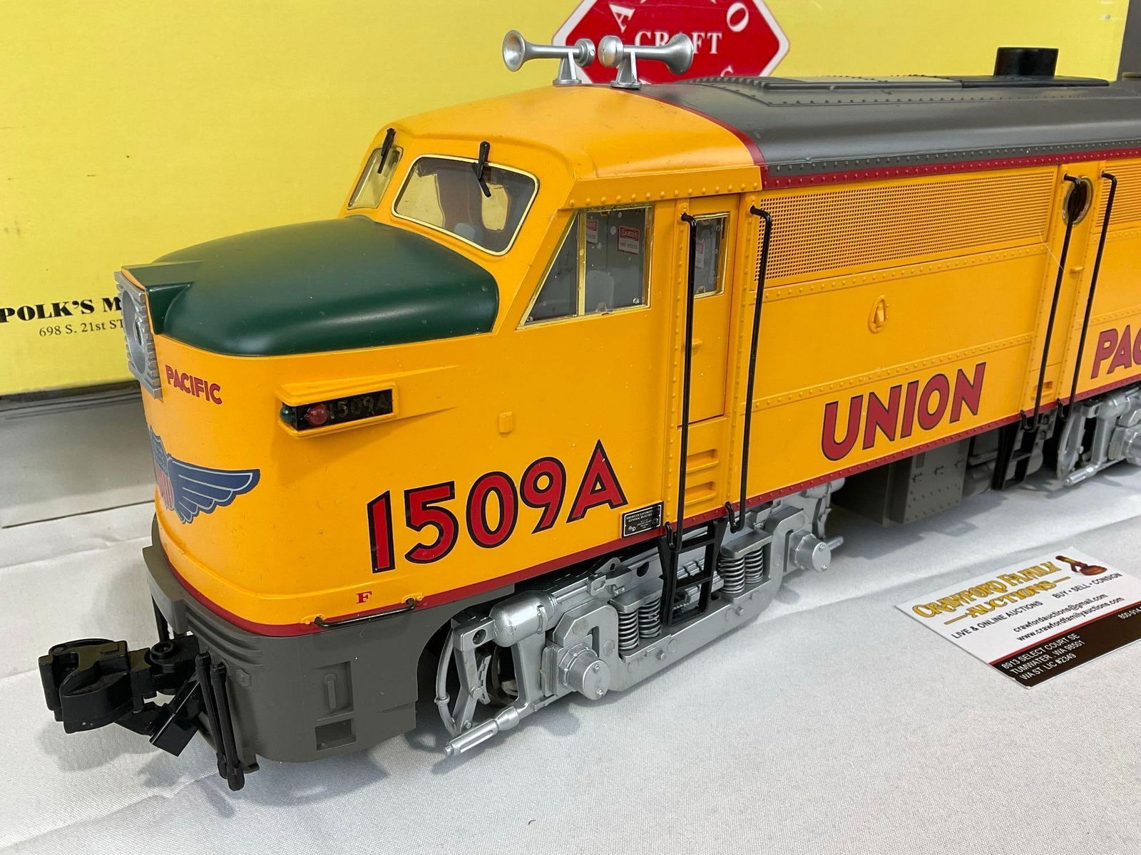 Aristo Craft Diesel Locomotive ALCO FA-1 ART-22005C UP/Union Pacific, #1509A, 9h x 25w x 8d in - 2
