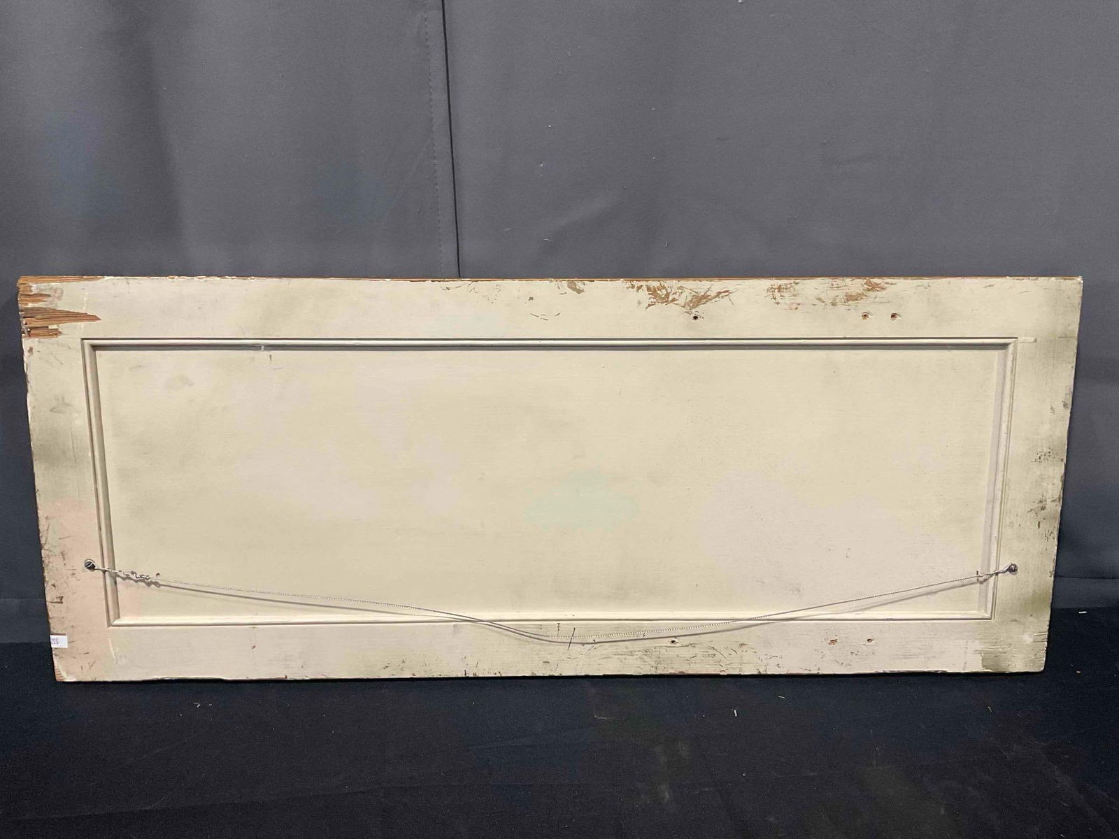 Vintage Rectangular Wall Mirror in Ornate Gold Painted Wooden Frame. Very Good Condition. - 6