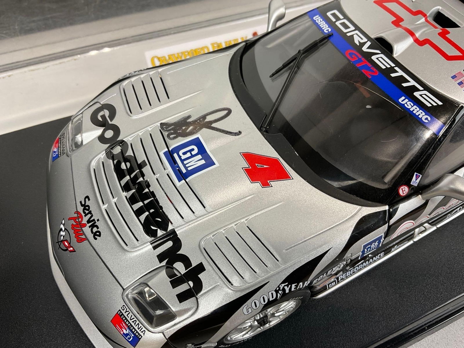 Chevy 1999 Corvette C5-R GT-2 Signed by Pilgrim & Heinrich, 1/18 Scale Diecast Car Model - 2