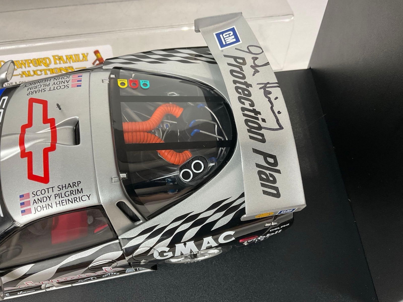 Chevy 1999 Corvette C5-R GT-2 Signed by Pilgrim & Heinrich, 1/18 Scale Diecast Car Model - 3