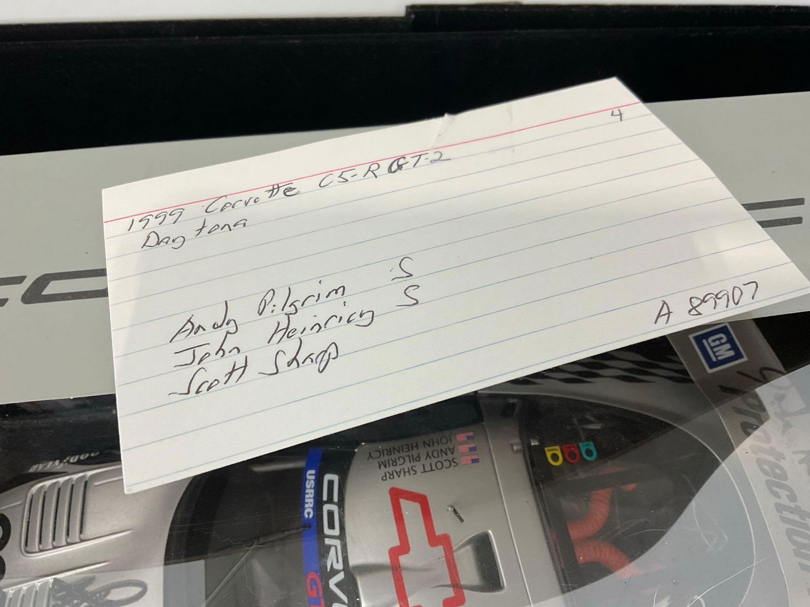 Chevy 1999 Corvette C5-R GT-2 Signed by Pilgrim & Heinrich, 1/18 Scale Diecast Car Model - 8