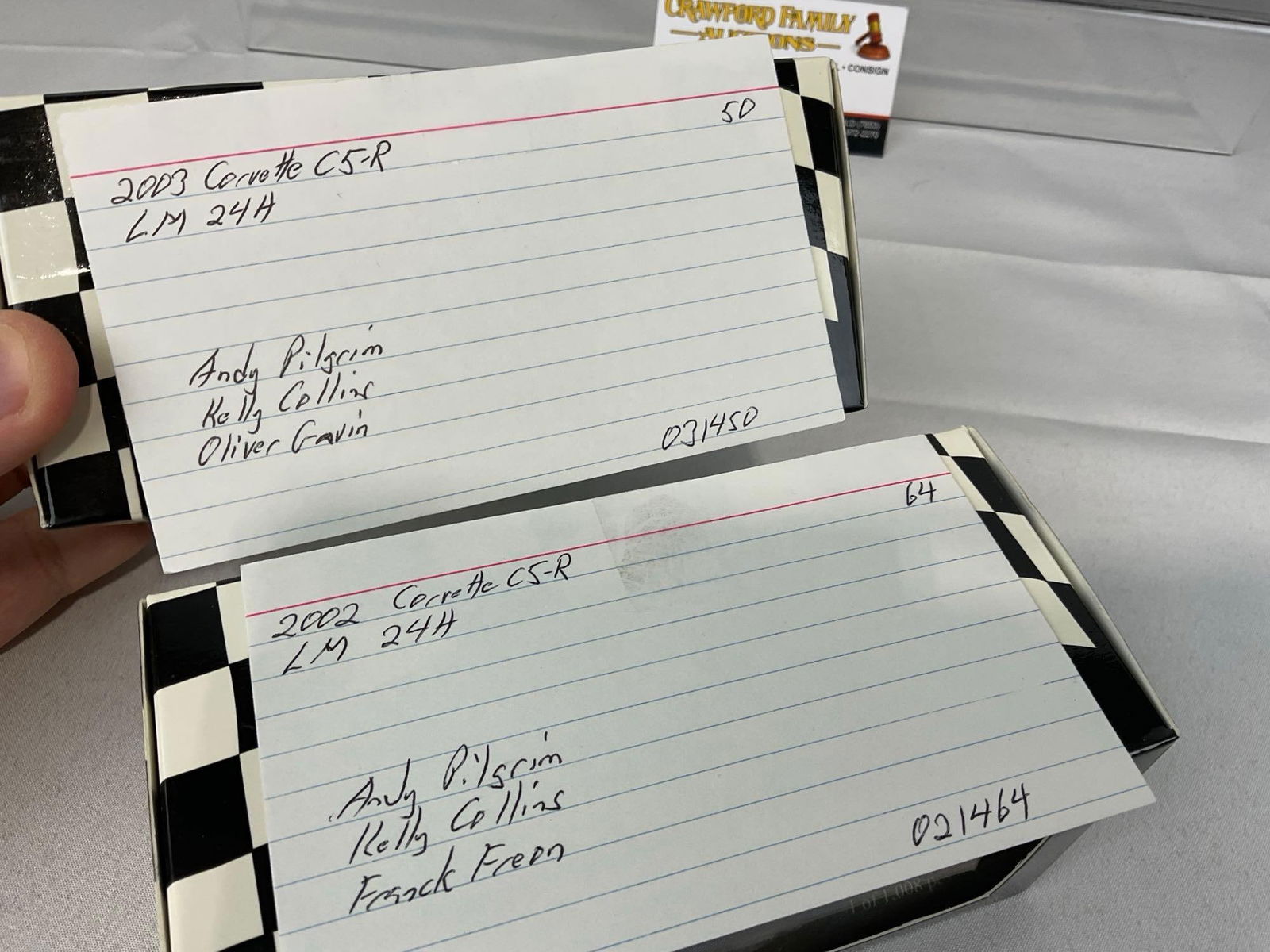 Pair of Minichamps 2002-3 Corvette C5-R 1/43 Scale Diecast Car Models, Andy Pilgrim - 9