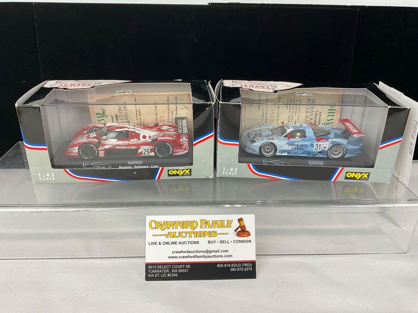 1998 Le Mans Collection, Toyota GT1 & Nissan R390 GT1 Zexel #31 1/43 Scale Diecast Car Models in ...: All comes from the same collection. Appears to be in good shape. The piece measures approx 6h x 7w x 4d inches. See pics. E-5420 
