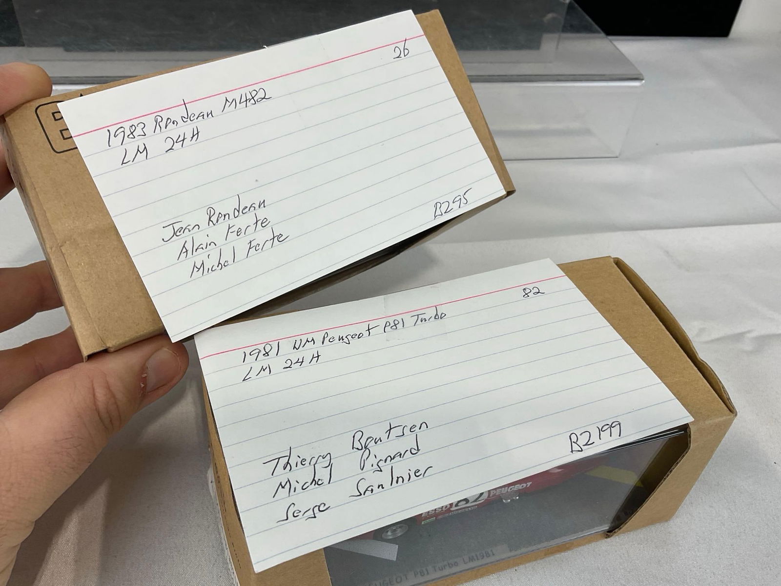 2 Bizarre LM24H 1/43 Scale Diecast Car Models, 1981 WM Peugeot P81 Turbo & 1983 Rondeau M482 - 10