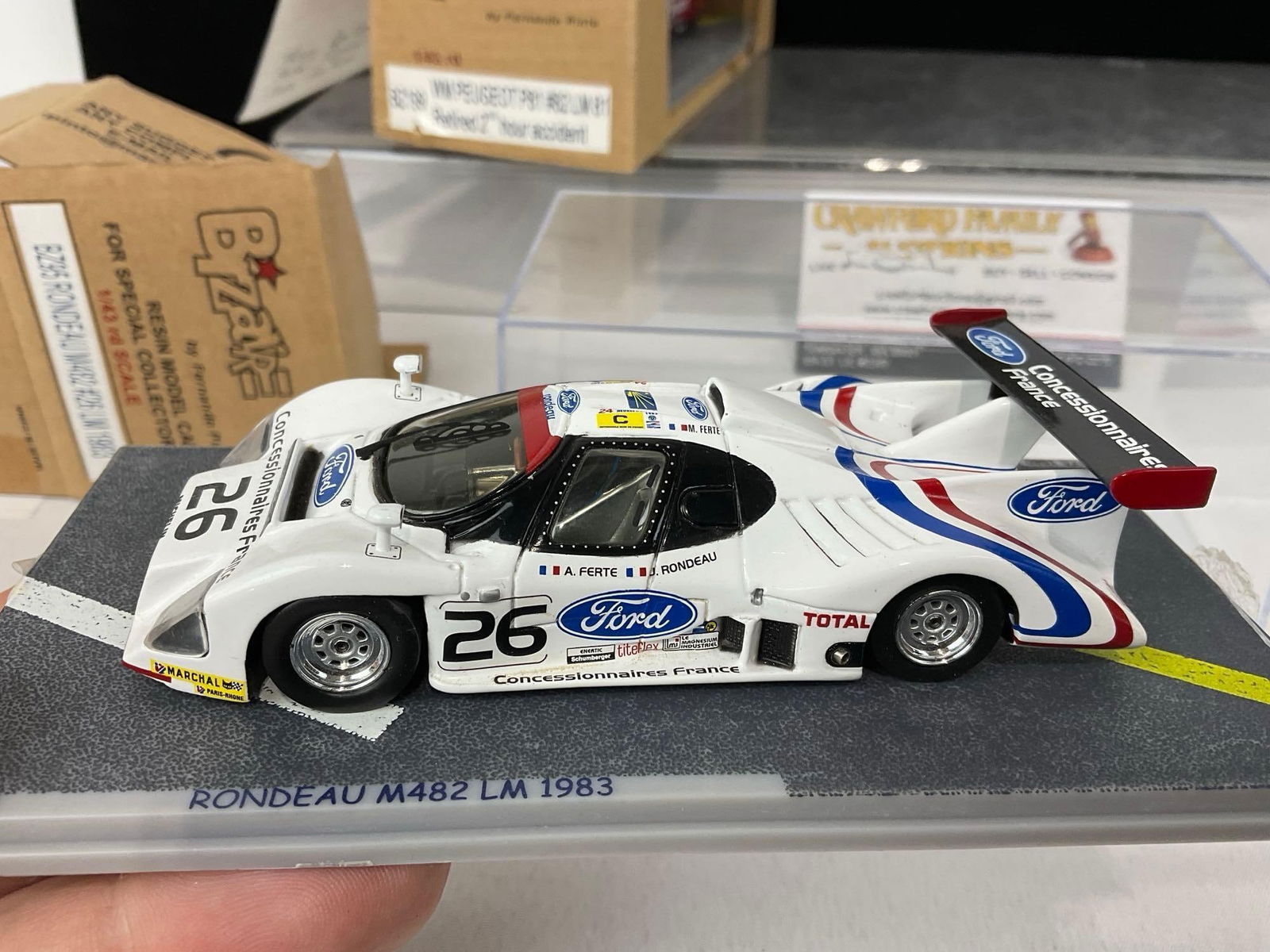 2 Bizarre LM24H 1/43 Scale Diecast Car Models, 1981 WM Peugeot P81 Turbo & 1983 Rondeau M482 - 4