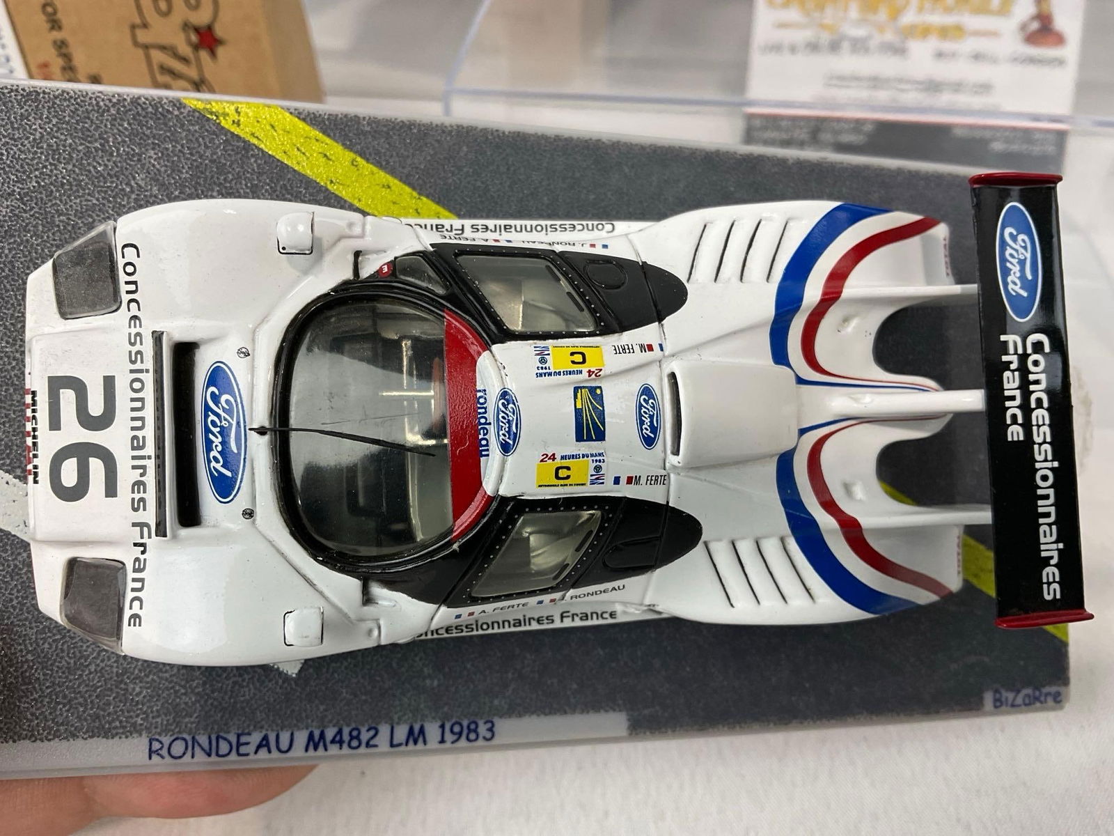 2 Bizarre LM24H 1/43 Scale Diecast Car Models, 1981 WM Peugeot P81 Turbo & 1983 Rondeau M482 - 5