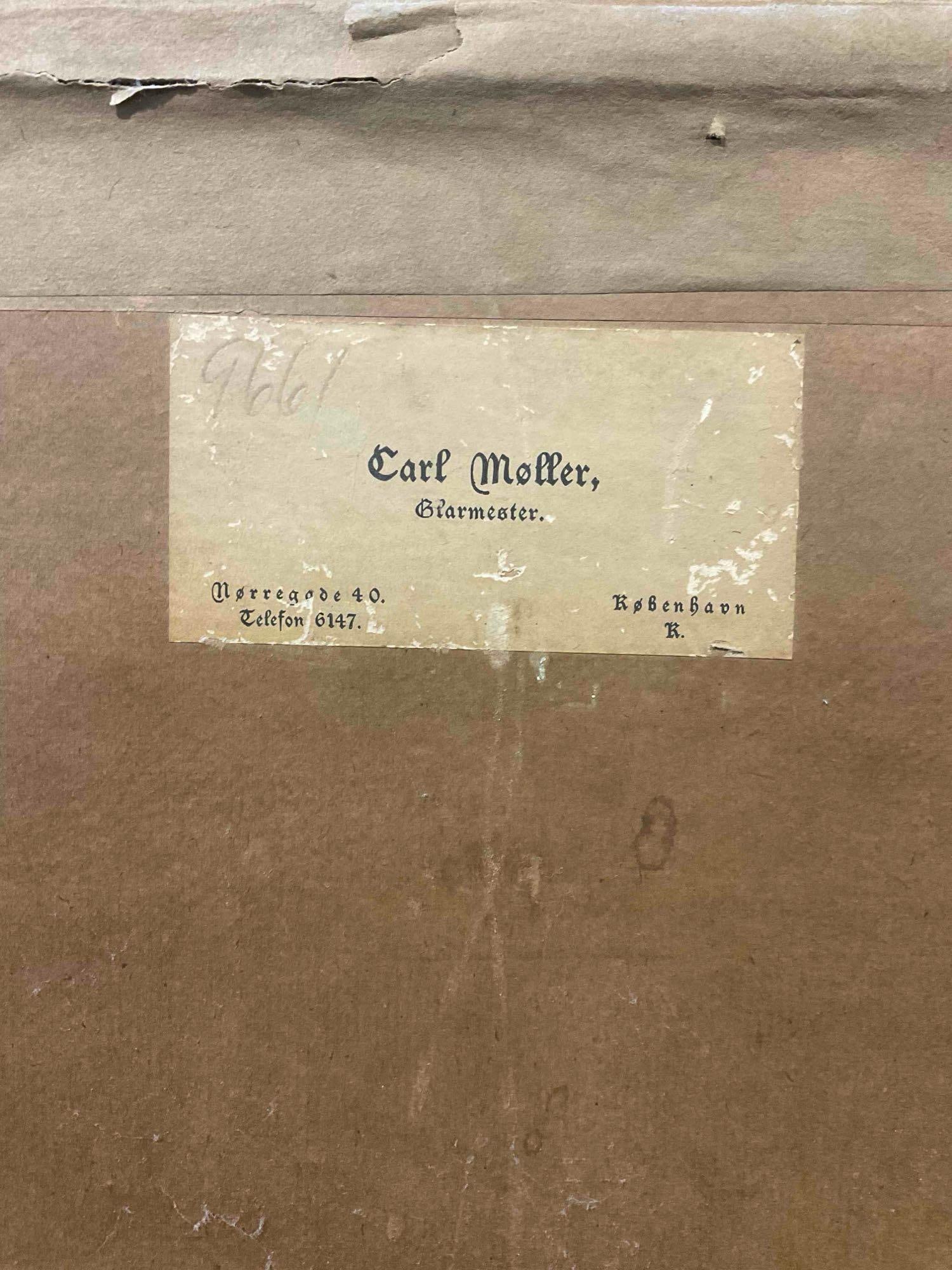 Framed Antique Hand Colored? Etching Print "Le Soir" Drawn & Engraved by Chaigneau. - 10