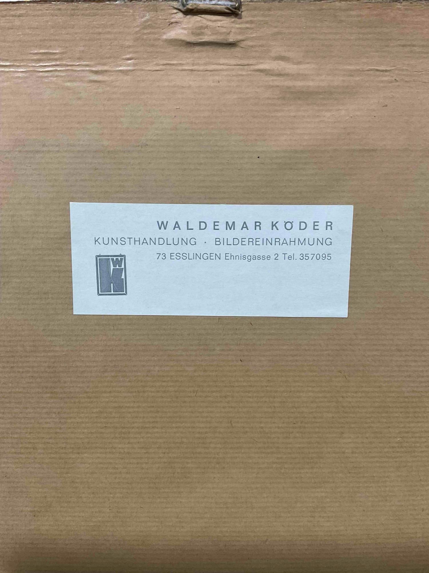 Vintage Framed Needlepoint Tapestry of Parlor Scene in Ornate Gilt Frame. Excellent Condition. - 6