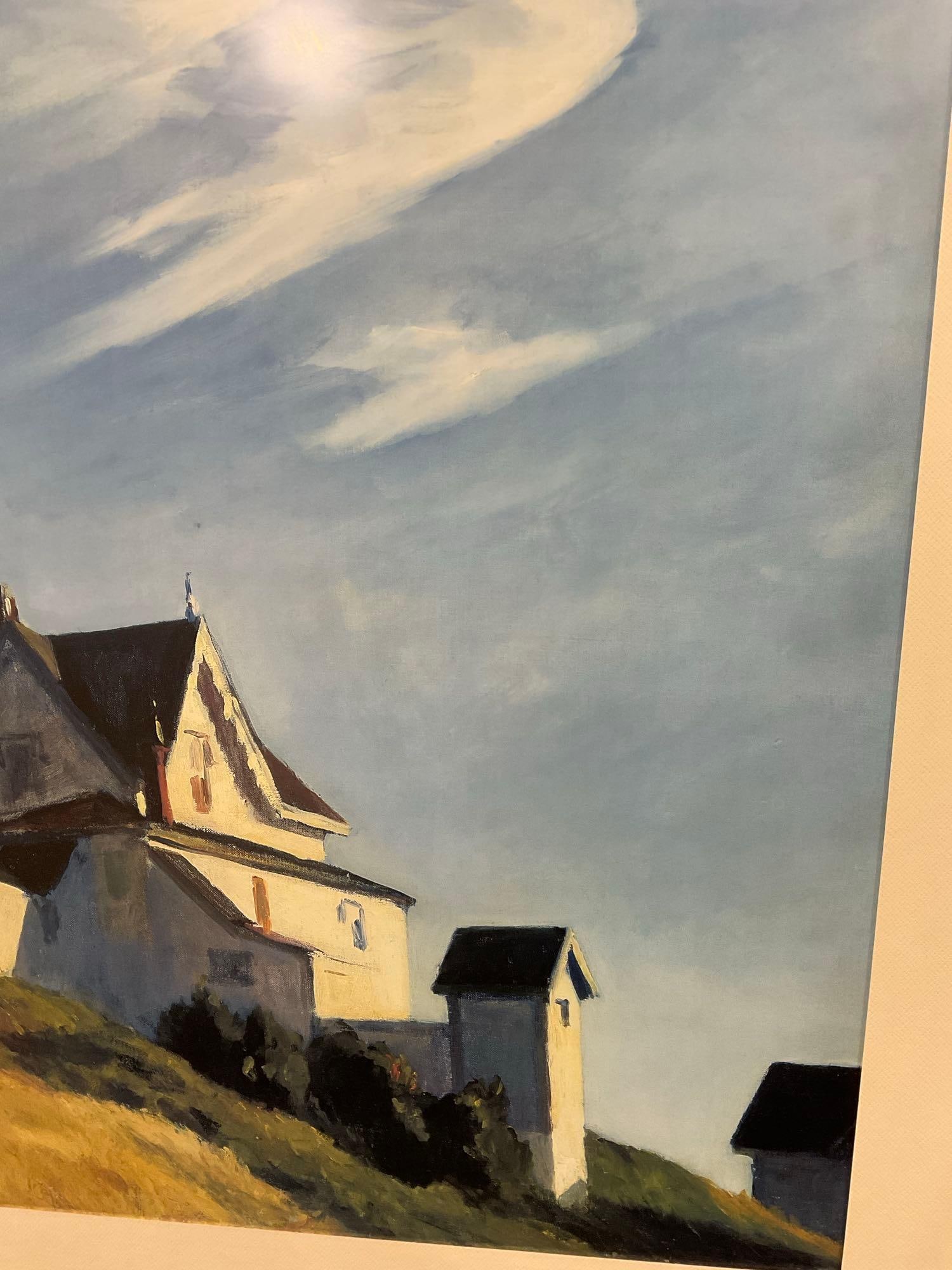 Framed Print titled The Lighthouse at Two Lights by Edward Hopper, 36h x 46w x 3d inches - 3