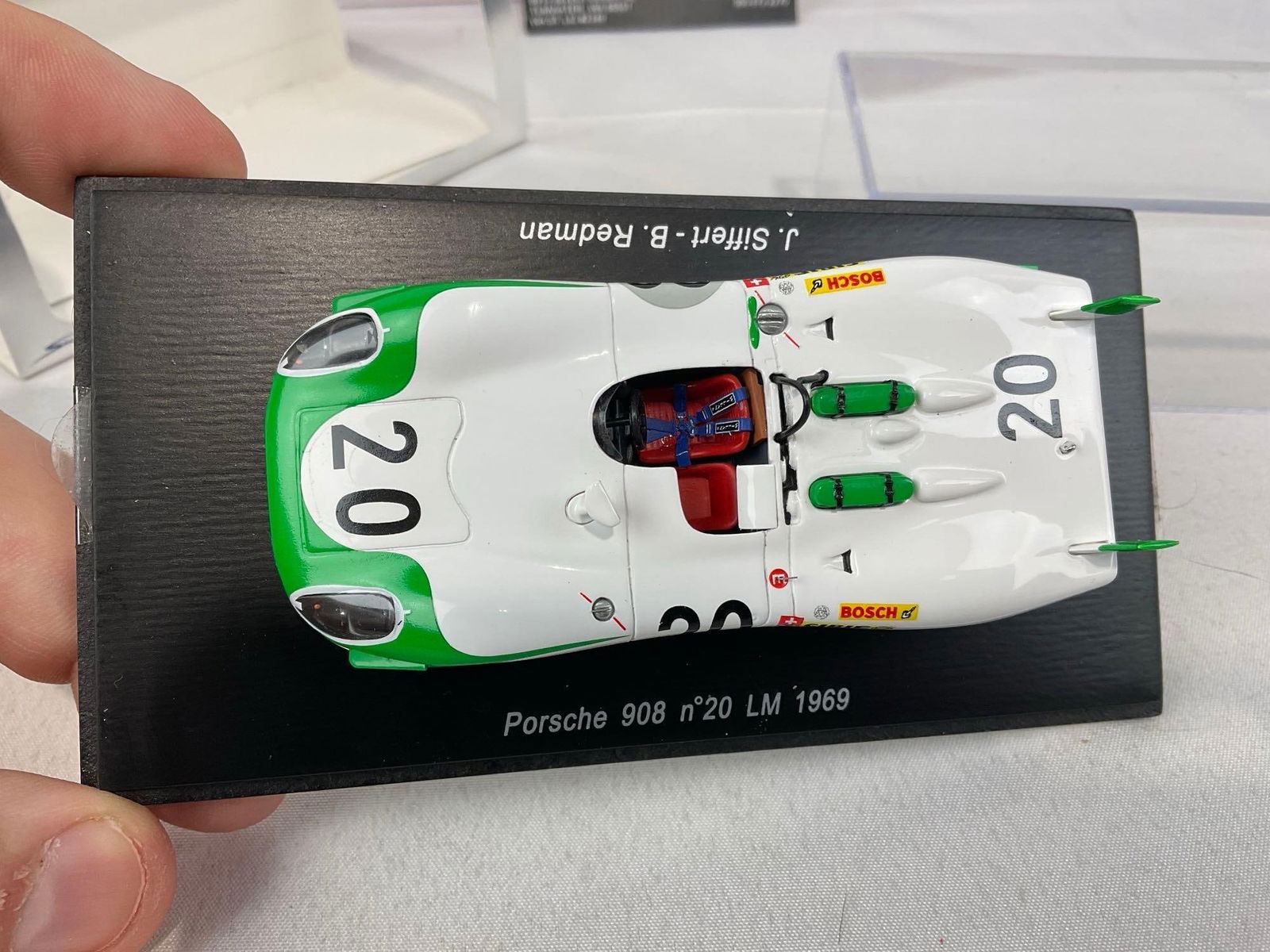 Pair of Spark & Best 1/43 Scale Diecast Car Models, 1969 Porsche 908 Le Mans 24H, Brian Redman - 3