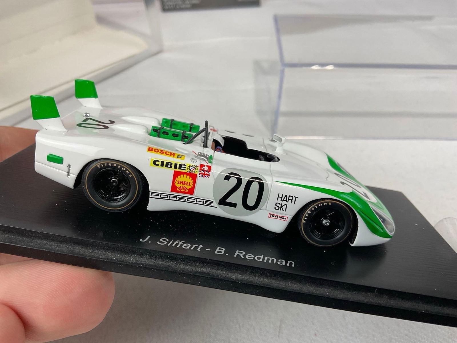 Pair of Spark & Best 1/43 Scale Diecast Car Models, 1969 Porsche 908 Le Mans 24H, Brian Redman - 4