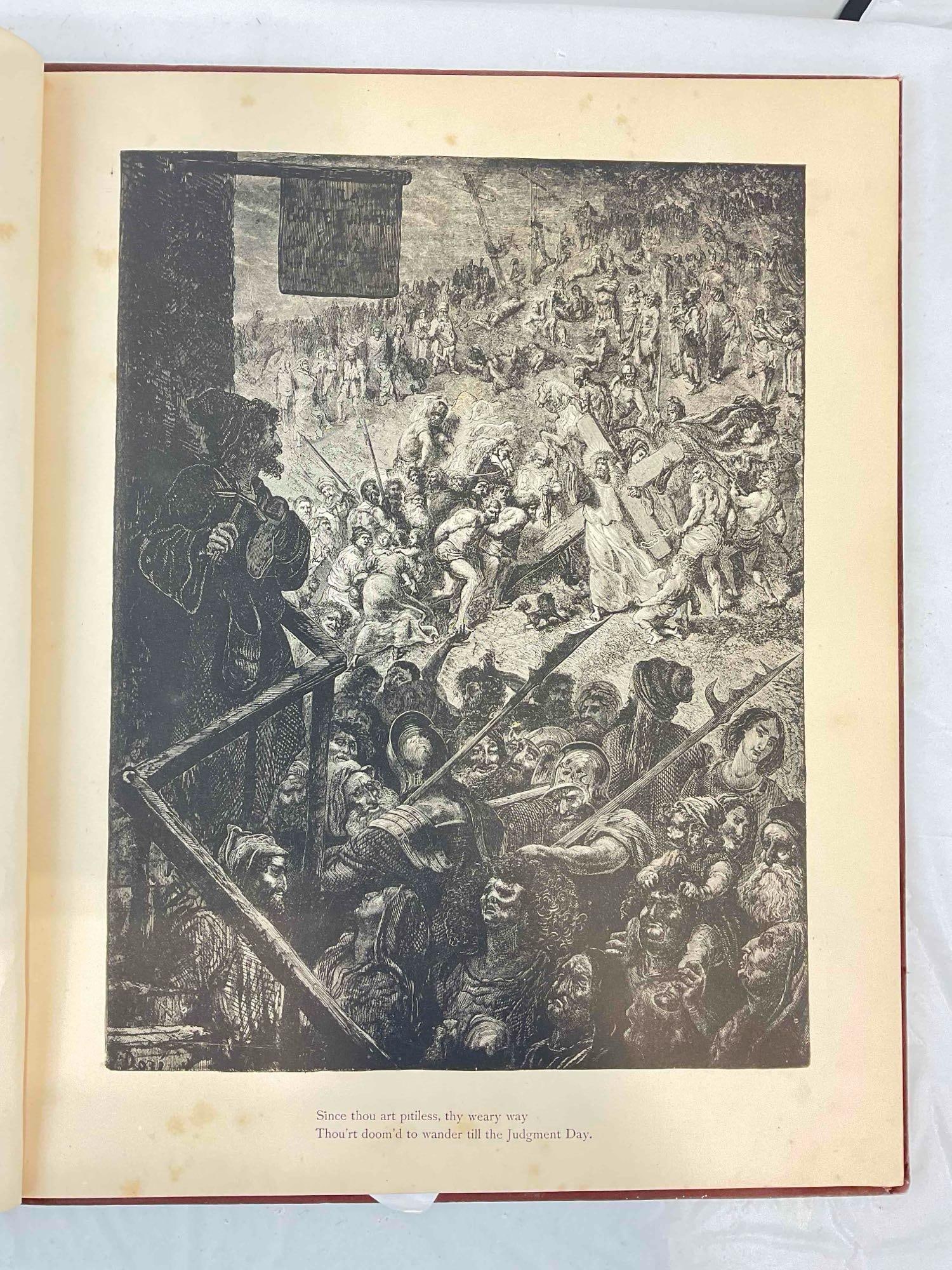 Antique Hardcover Book "The Legend of the Wandering Jew" Illustrated by Gustave Dore. - 6