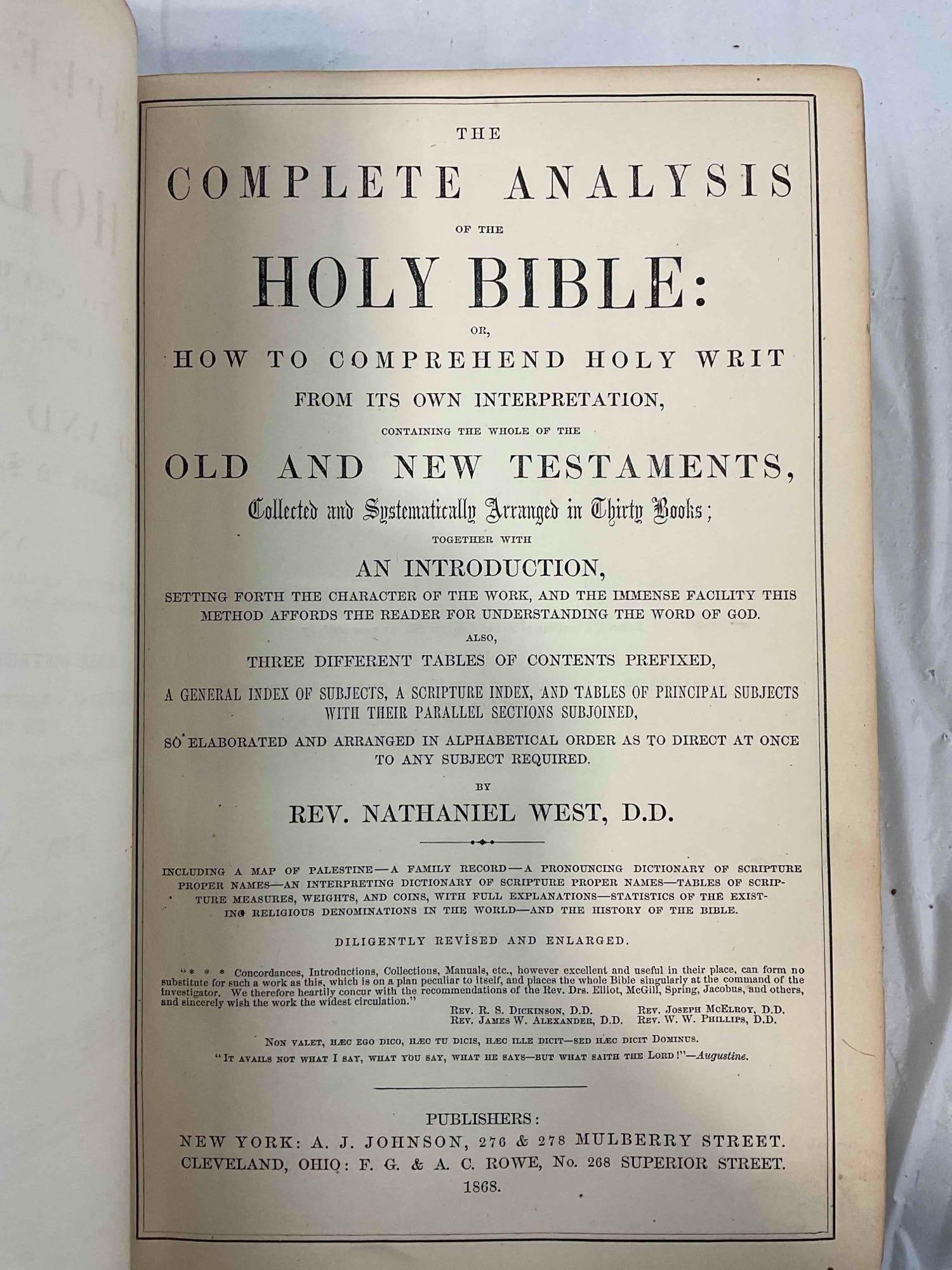 8 pcs Antique Books, incl. 1851 Leather Bound Swedish Old Testament Bible. Good Cond. - 13