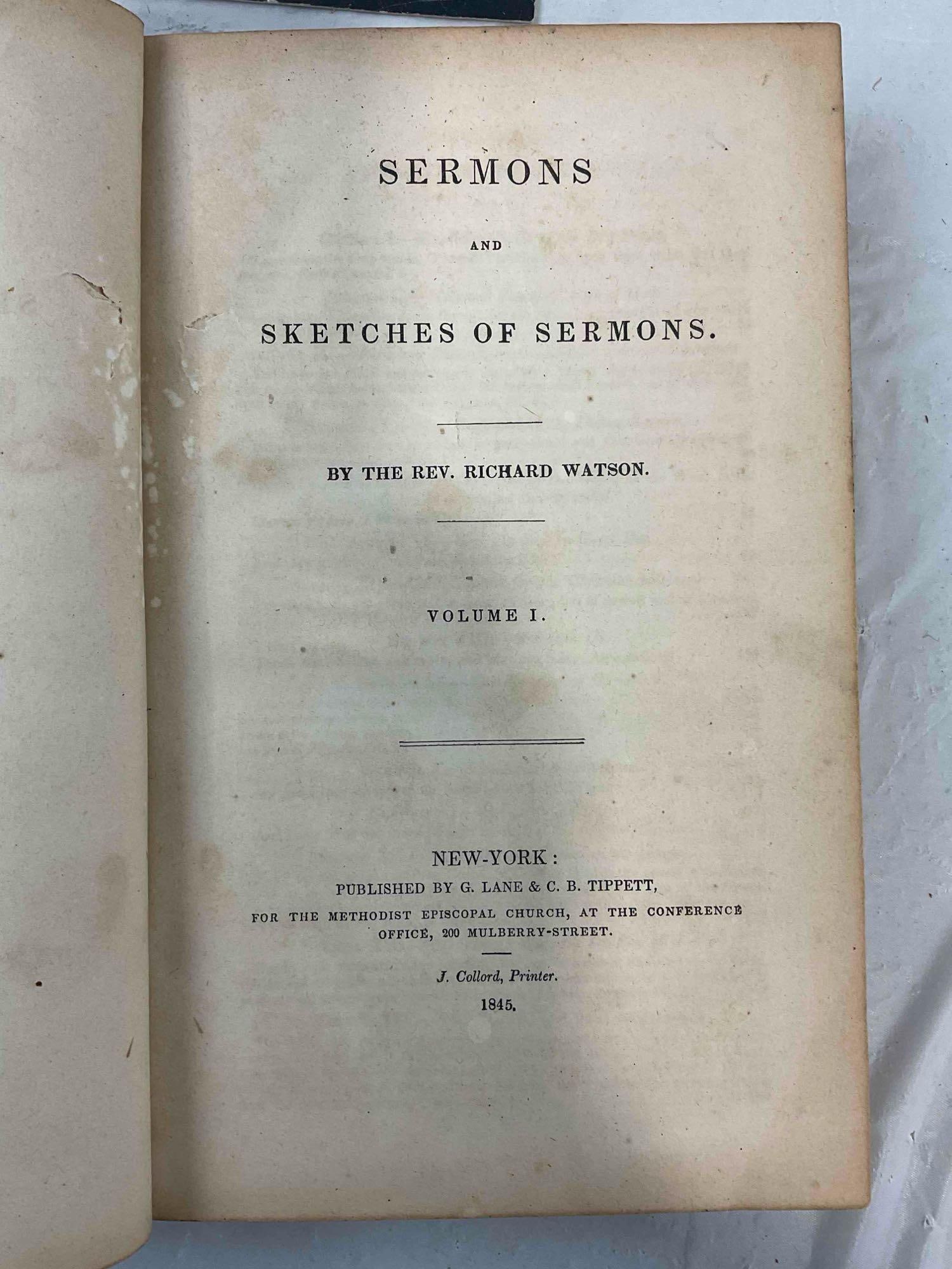 8 pcs Antique Books, incl. 1851 Leather Bound Swedish Old Testament Bible. Good Cond. - 16