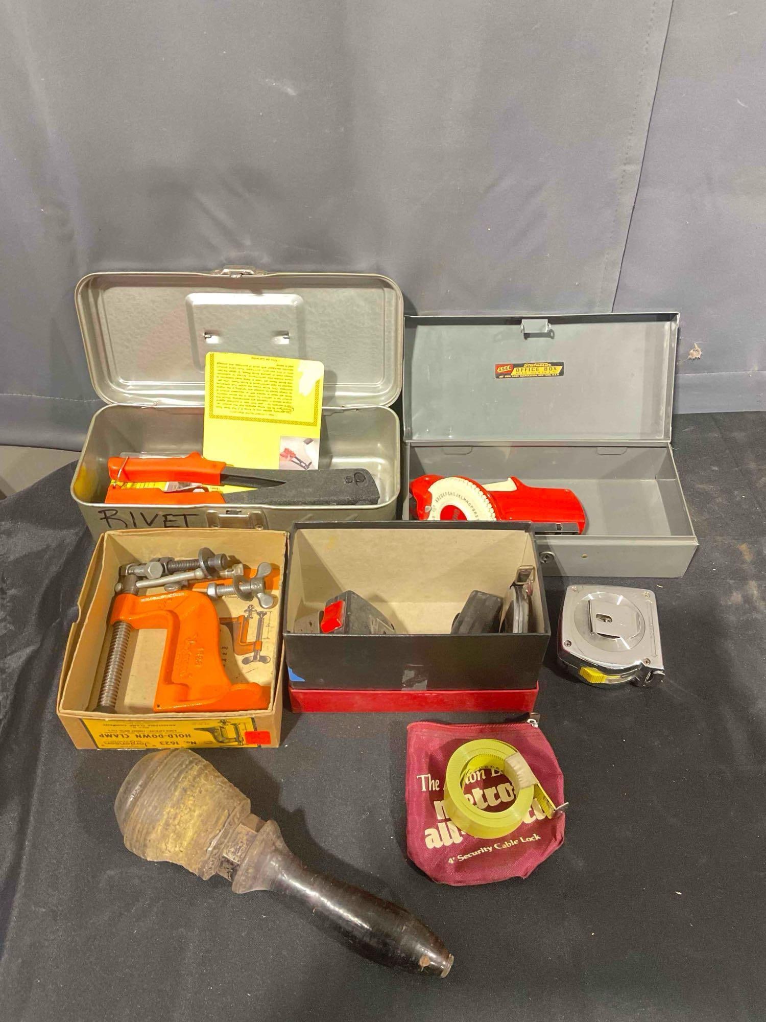 10+ pcs Vintage Tools Collection, incl. Jorgensen Hold Down Clamp, Arrow Riveter & More! (1 of 7)