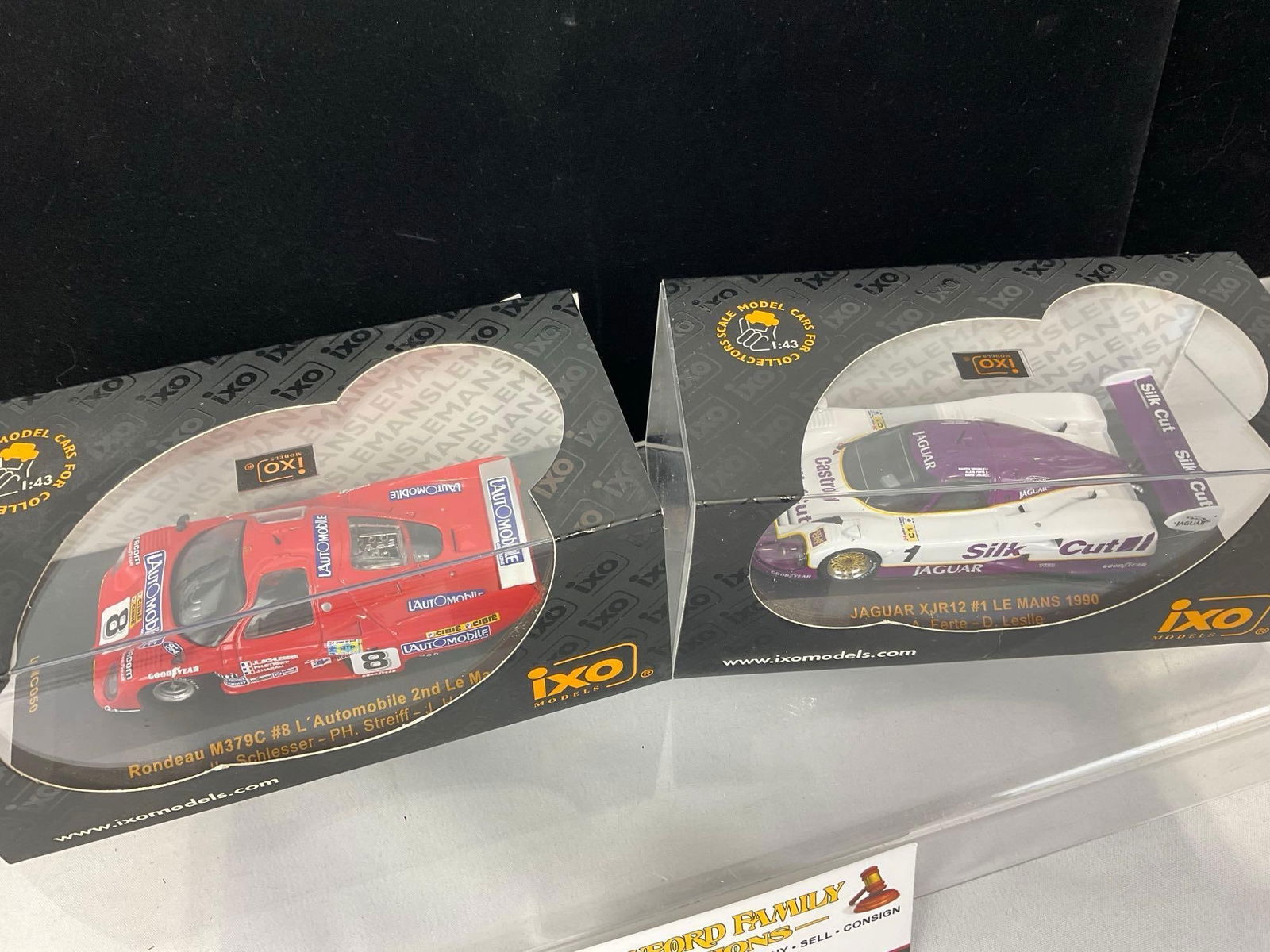 Pair of 1981 Rondeau M379C & 1990 Jaguar XJR12, LM24H 1/43 Scale Diecast Car Models - 2