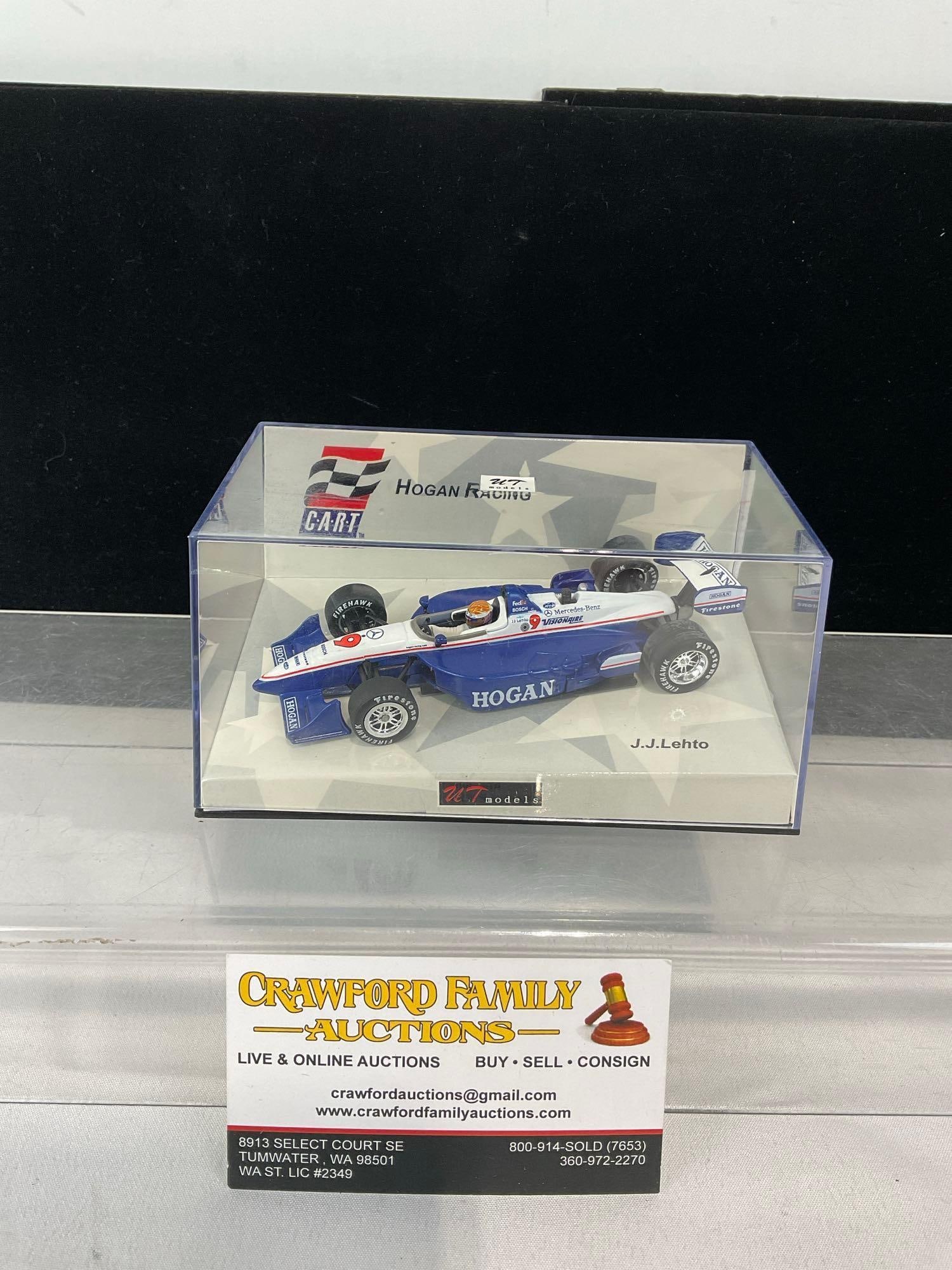 UT Racing 1997 Reynard 981 Hogan Racing CART, 1/43 Scale Diecast Car Model, JJ Lehto: All comes from the same collection. Appears to be in good shape. The piece measures approx 4h x 7w x 4d inches. See pics. E-5420 