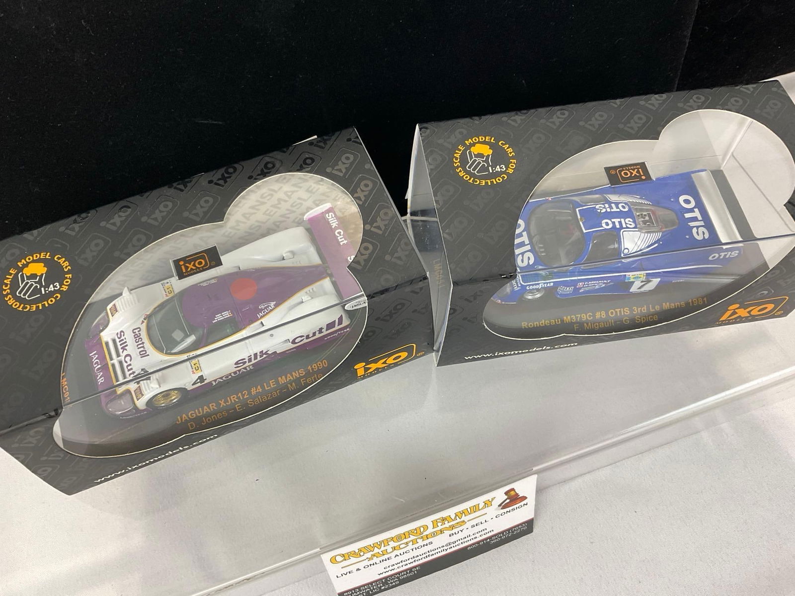 2 Ixo Models, 1/43 Scale Diecast Car Model, 1981 Rondeau M379C & 1990 Jaguar XJR12 Le Mans 24H - 2