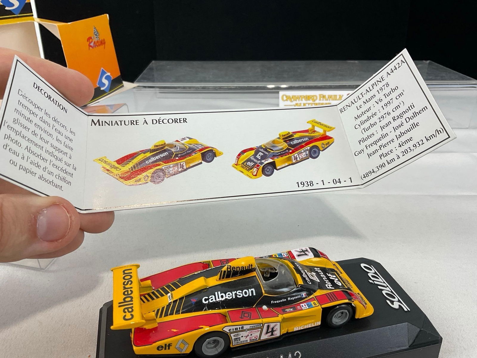 2 1/43 Scale Diecast Car Models, Solido 1976 Alpine A442 & Porsche 962 #17 Spa 1986 - 10