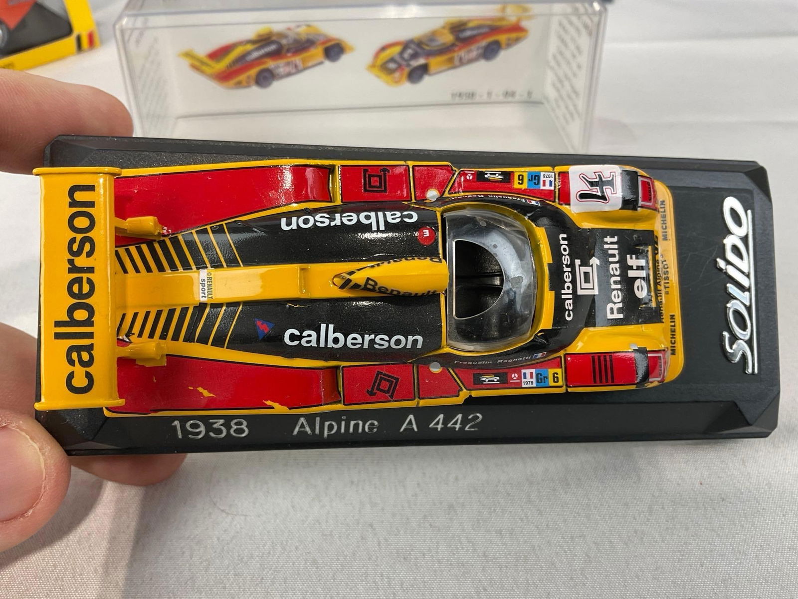 2 1/43 Scale Diecast Car Models, Solido 1976 Alpine A442 & Porsche 962 #17 Spa 1986 - 9