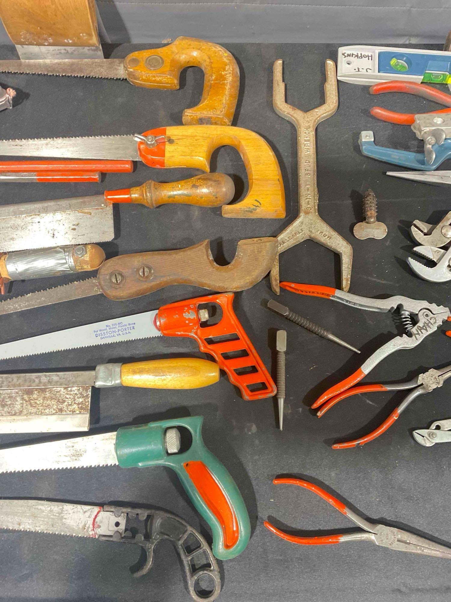 40+ pcs Tools Assortment, incl. Saws, Wrenches, Pliers, Chisels, Punches & More! See pics. - 3