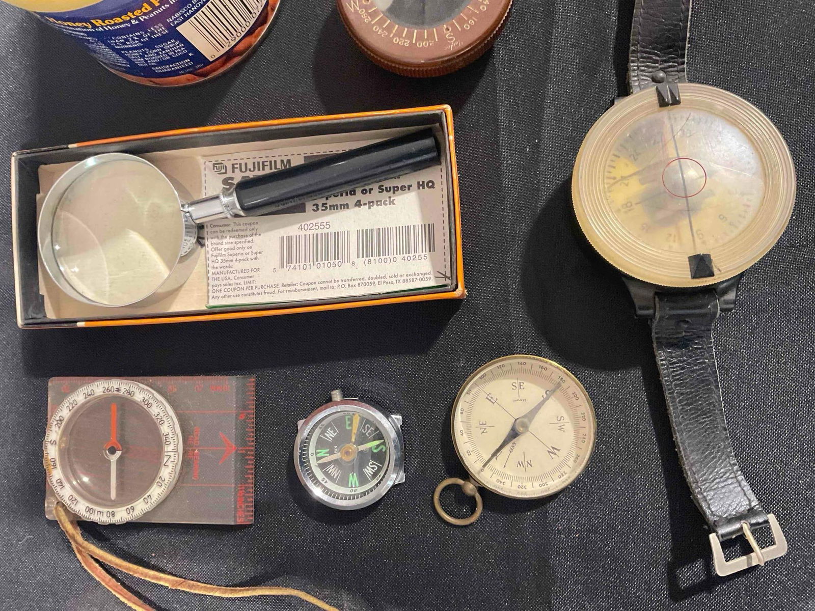 16 pcs Eyepiece & Compass Assortment, incl. Magnifying Glasses, Lenses & More! See pics. - 4