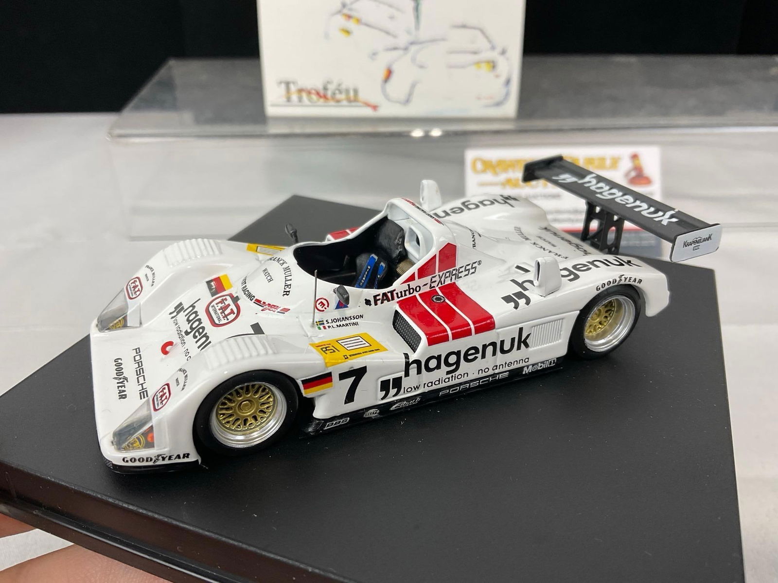 Trofeu 1997 Joest Porsche 1/43 Scale Diecast Car Model, Stefan Johansson, 4h x 6w x 6d inches - 2